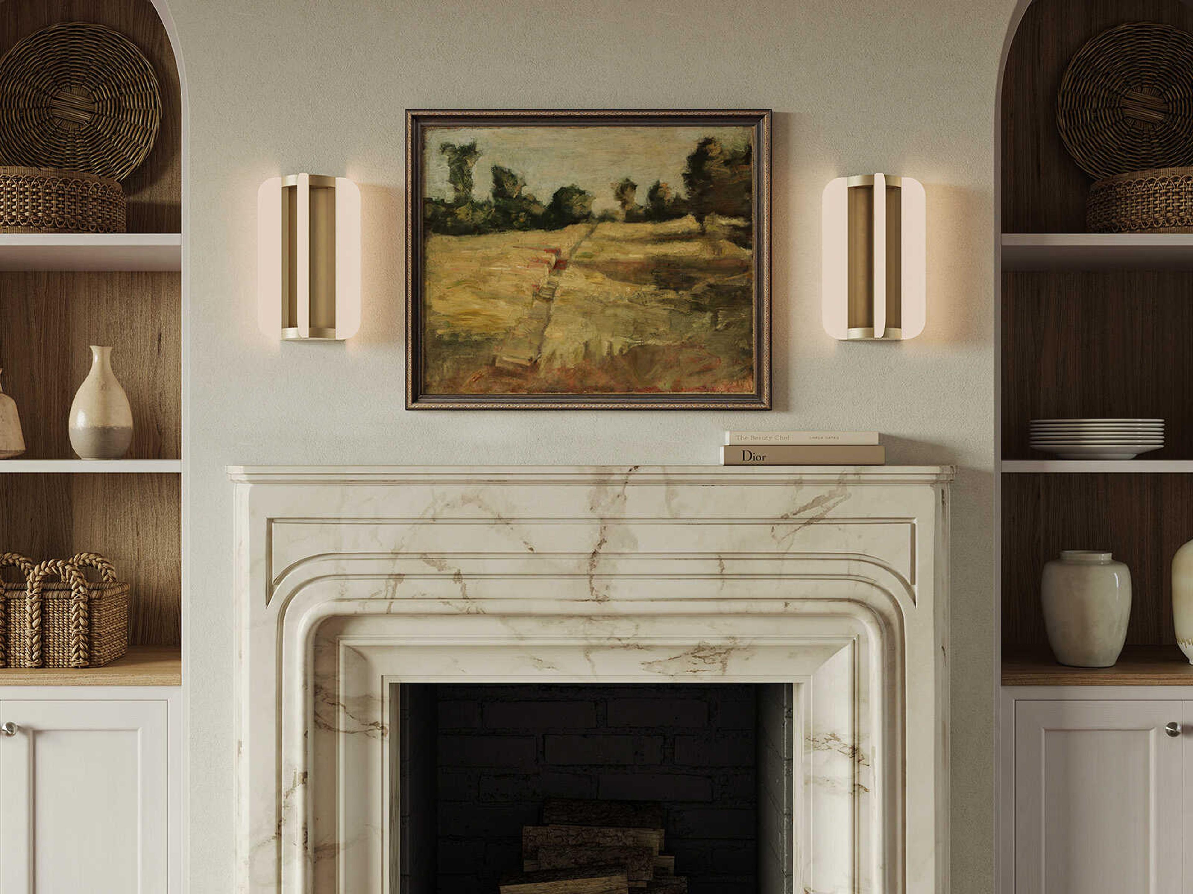 Alora Lighting Anders Vintage Brass Vanity Light