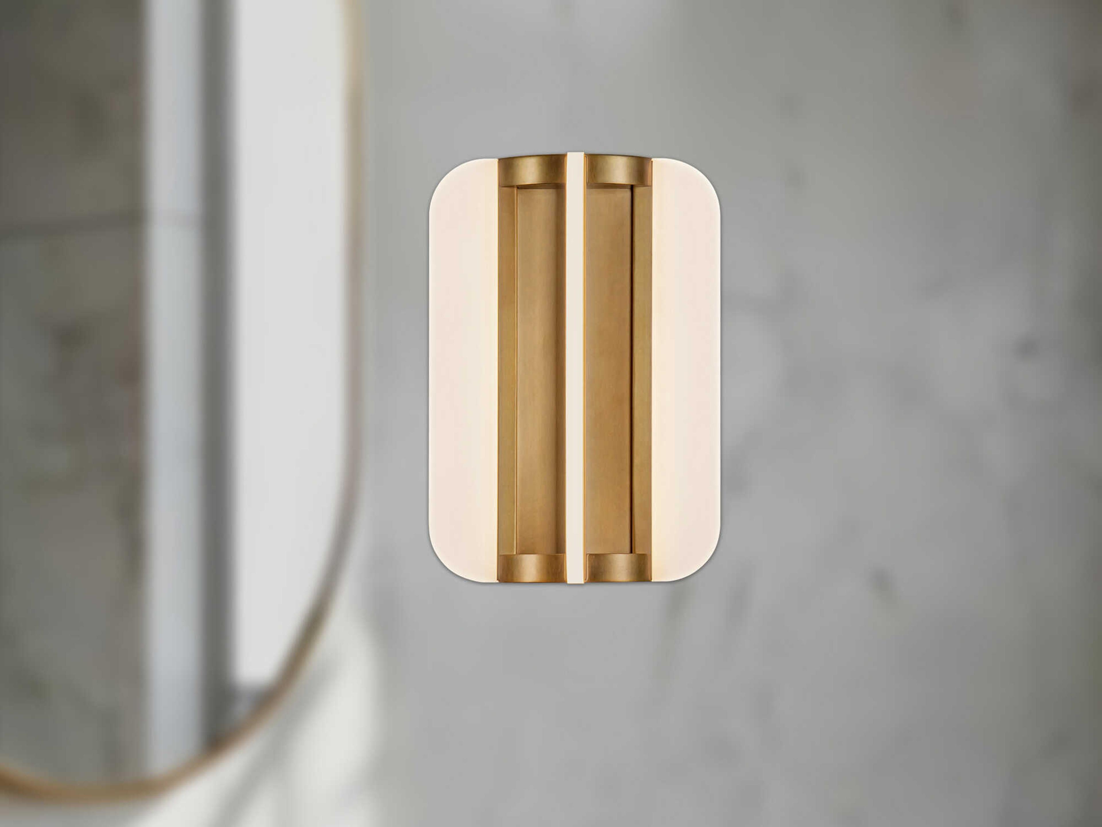 Alora Lighting Anders Vintage Brass Vanity Light