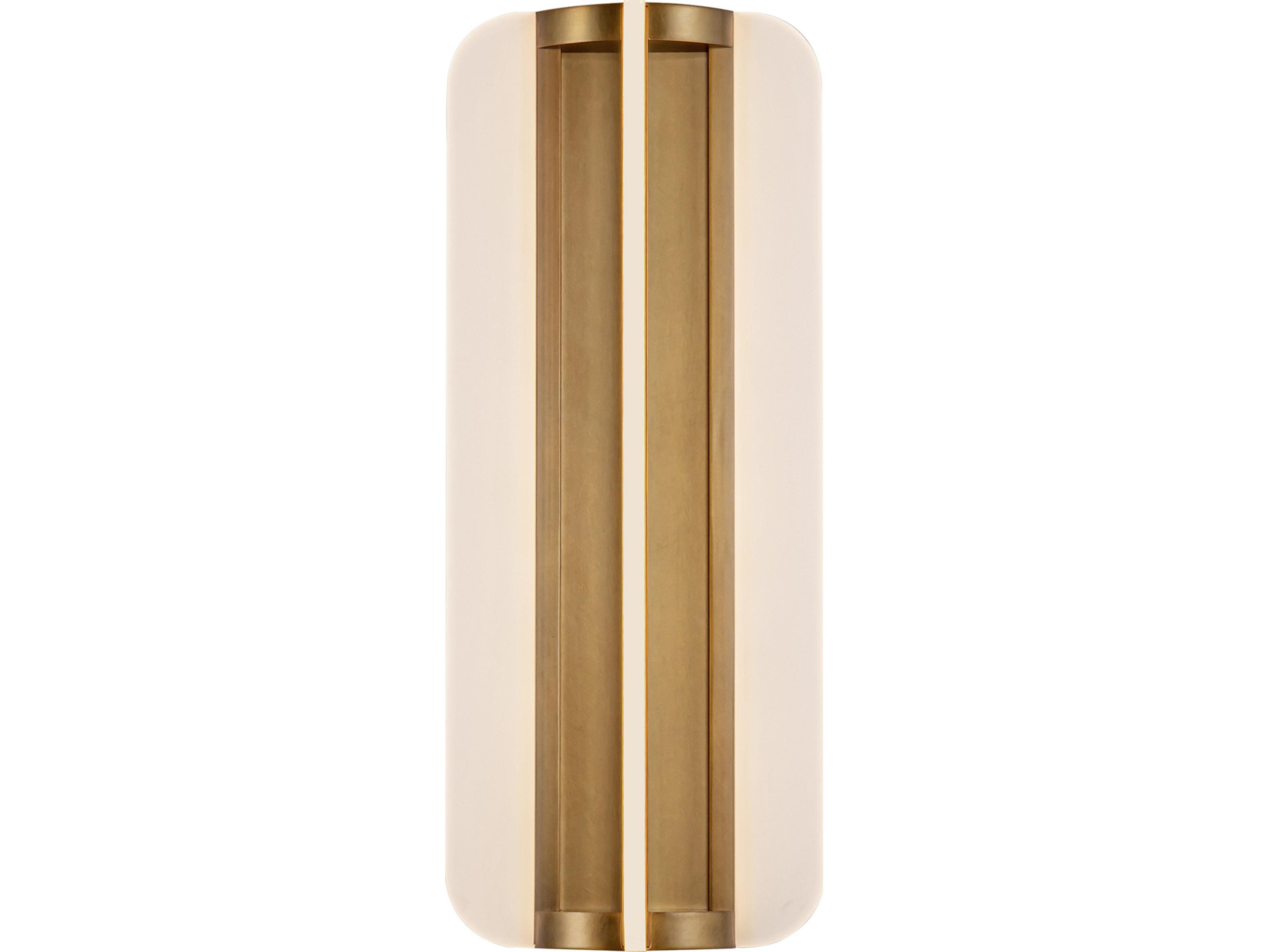 Anders Wall Sconce Modern LED in Vintage Brass