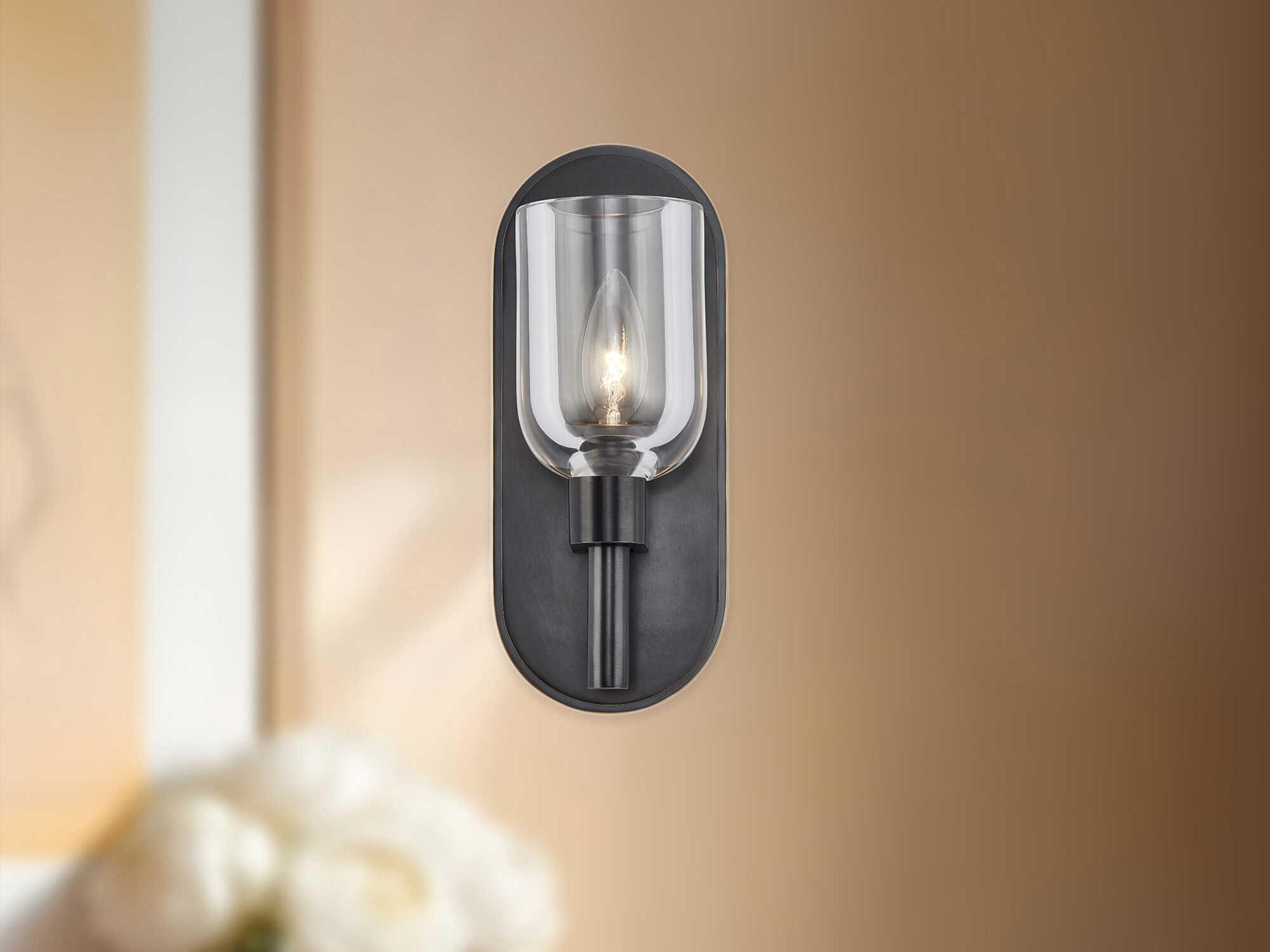 Alora Lighting Lucian 1-Light Urban Bronze Wall Sconce