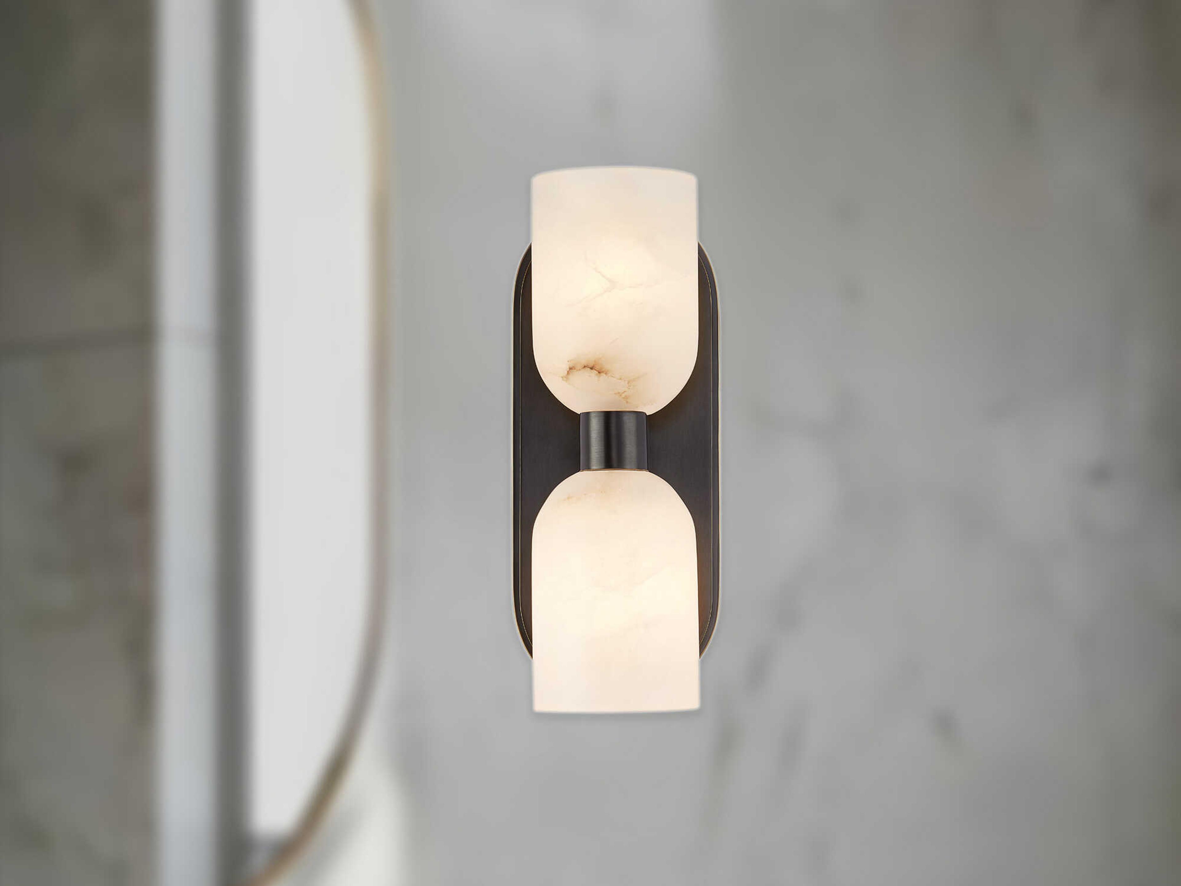 Alora Lighting Lucian 2-Light Urban Bronze Wall Sconce