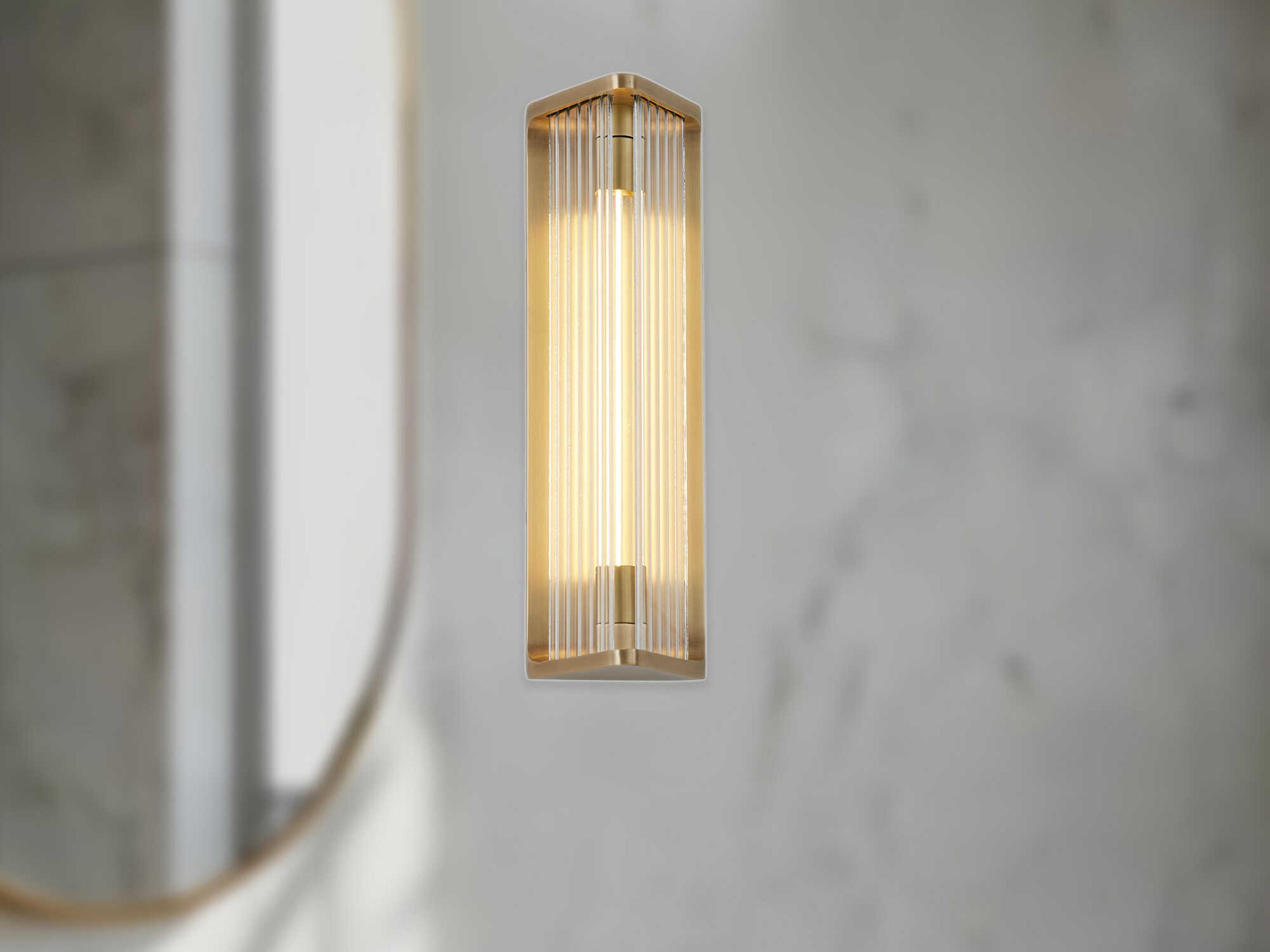 Alora Lighting Sabre Vintage Brass Wall Sconce