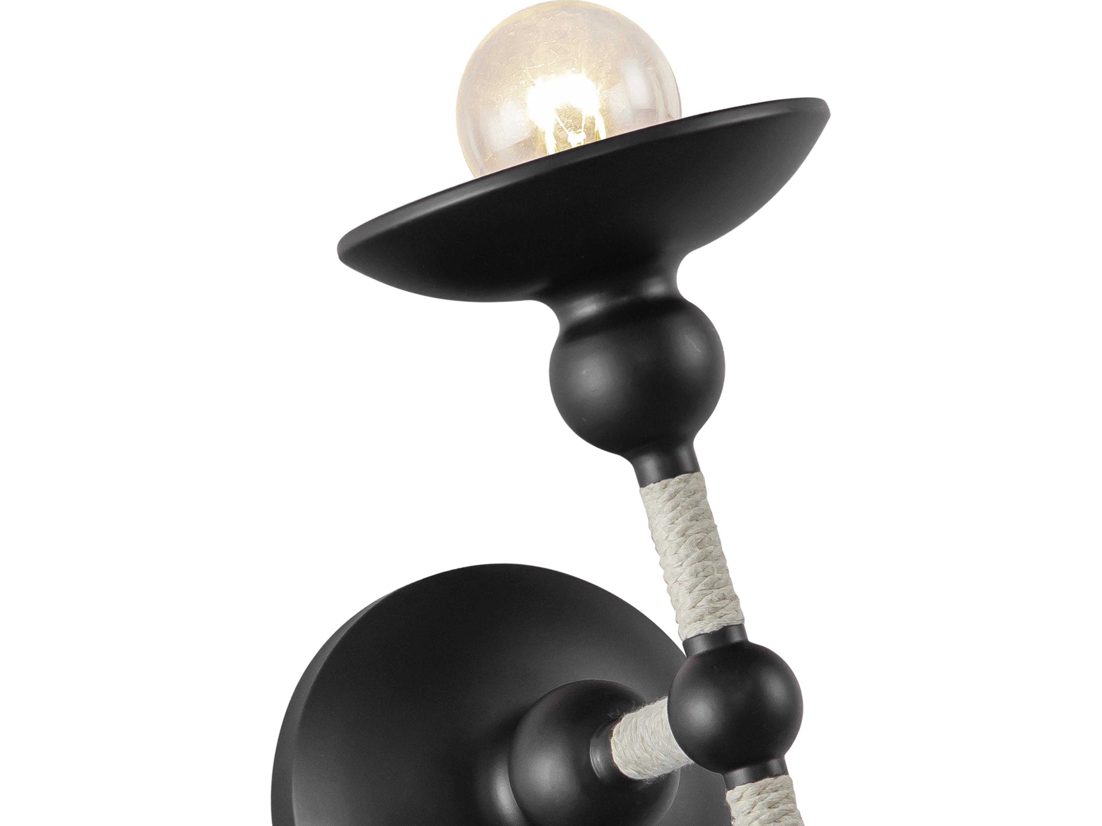 Alora Lighting Nadine 1-Light Matte Black Wall Sconce