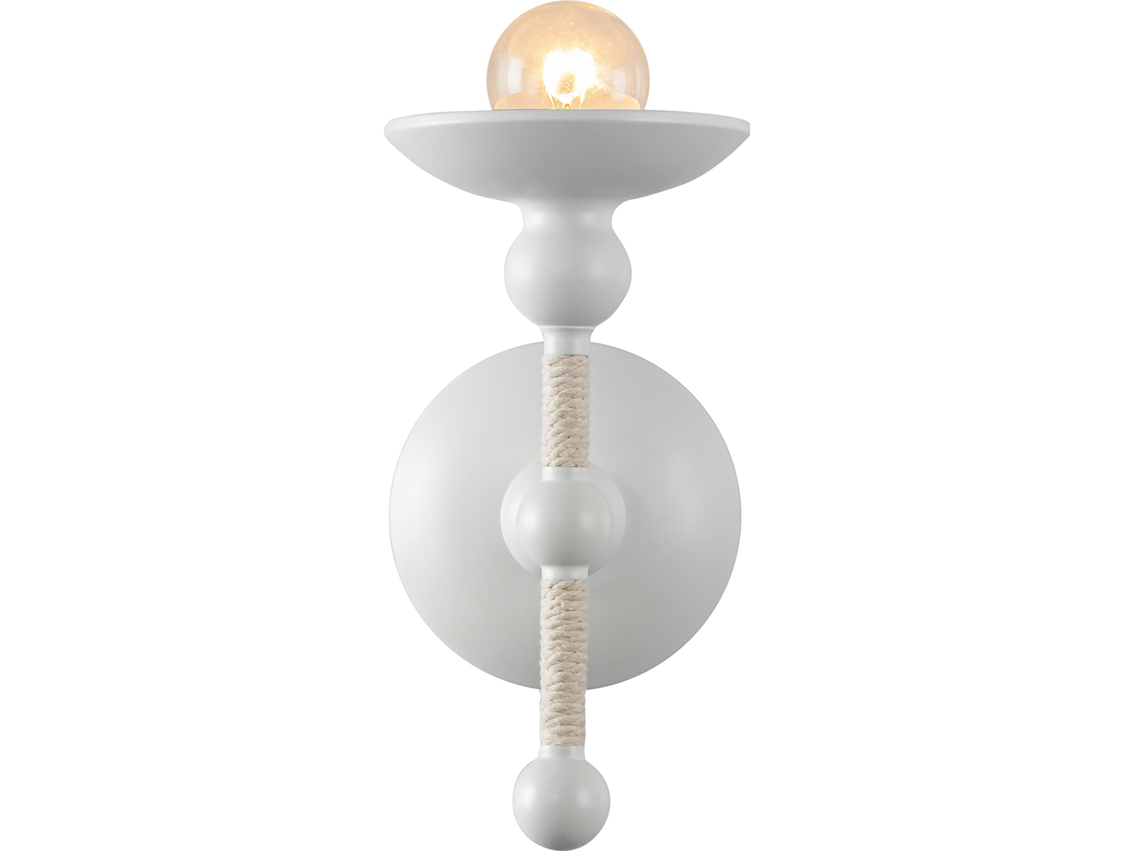 Alora Lighting Nadine 1-Light Matte White Wall Sconce