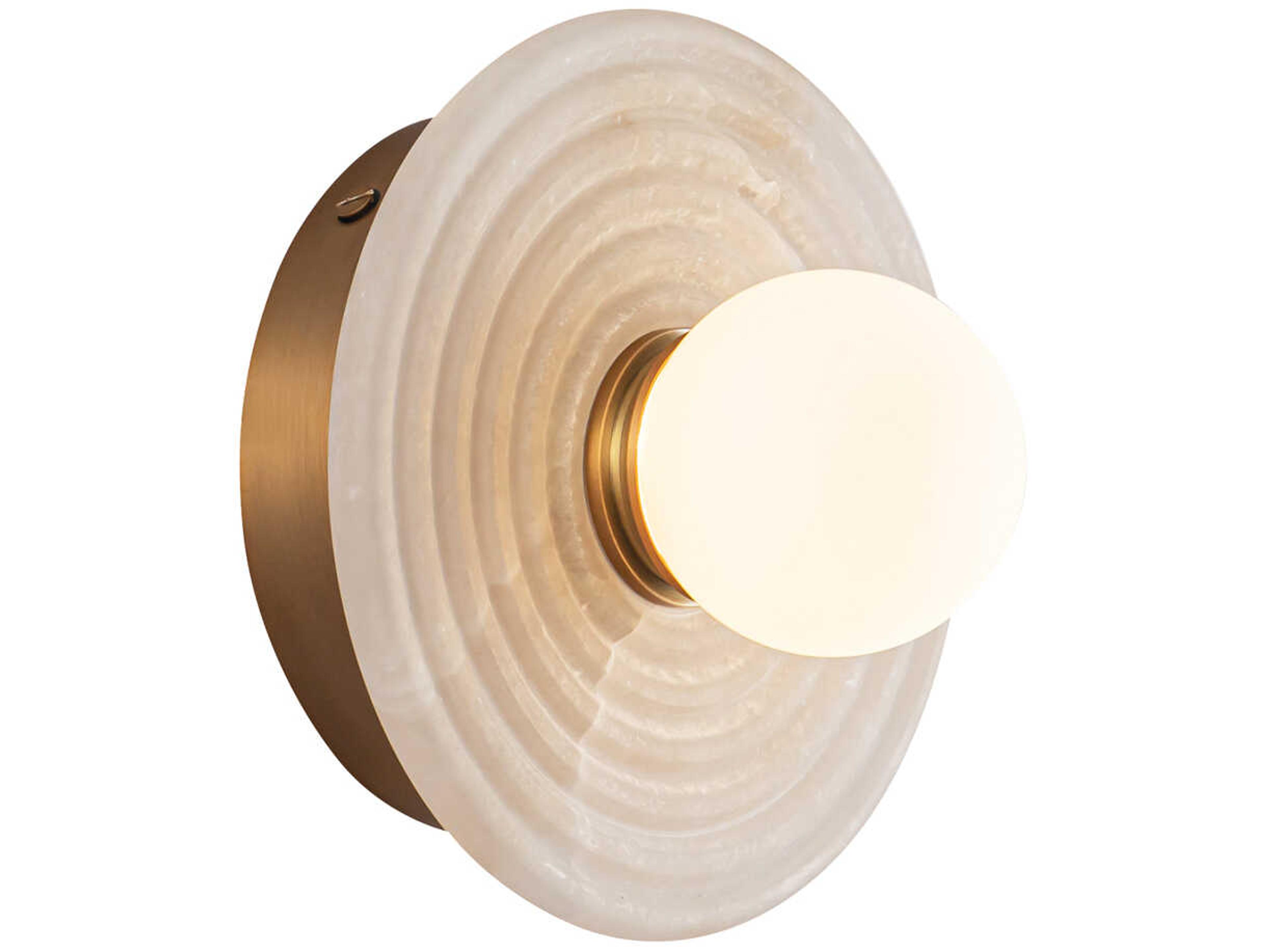 Dahlia Vintage Brass Wall Sconce