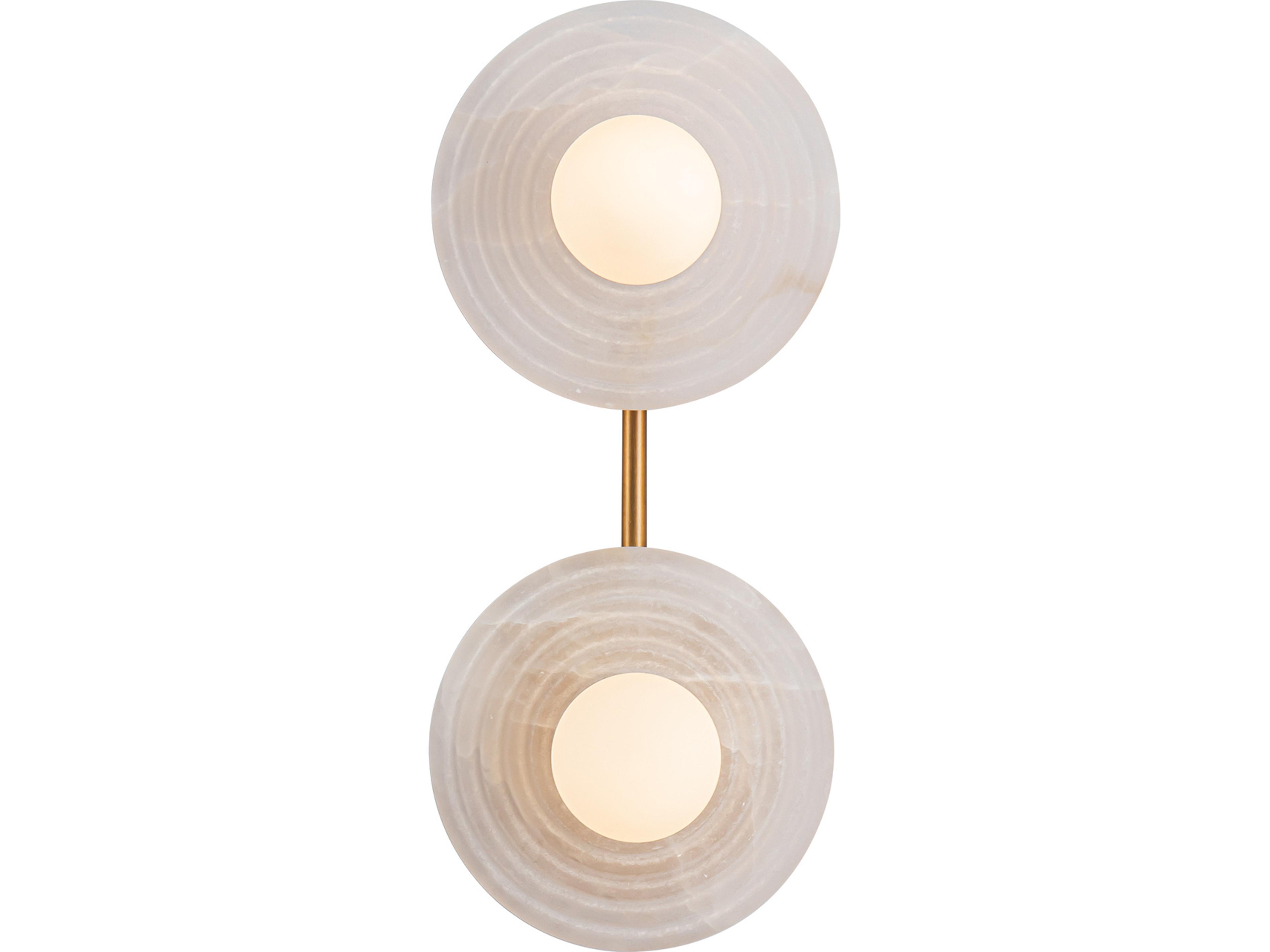 Alora Lighting Dahlia Vintage Brass Vanity Light