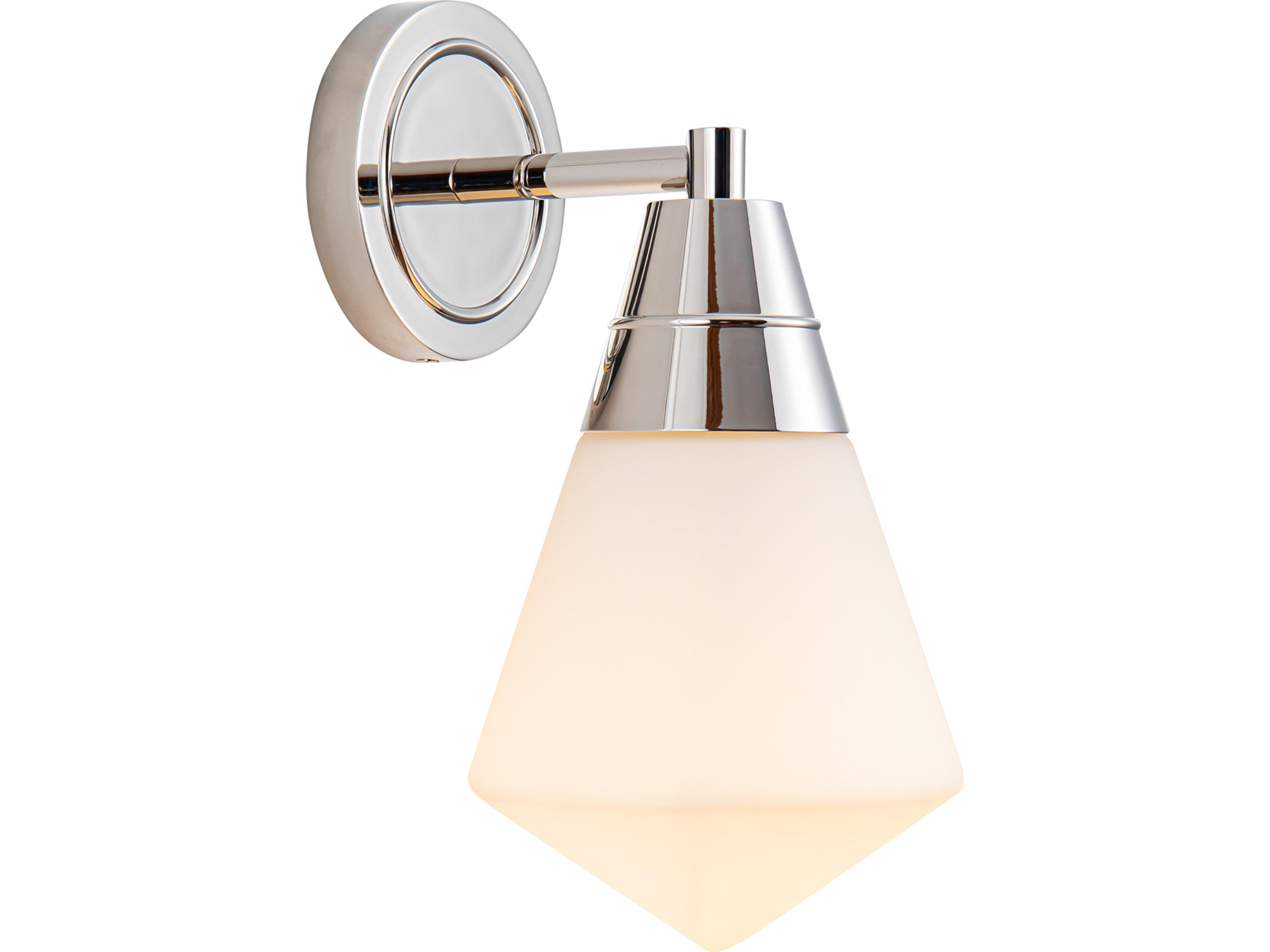 Alora Lighting Willard 1-Light Polished Nickel Wall Sconce