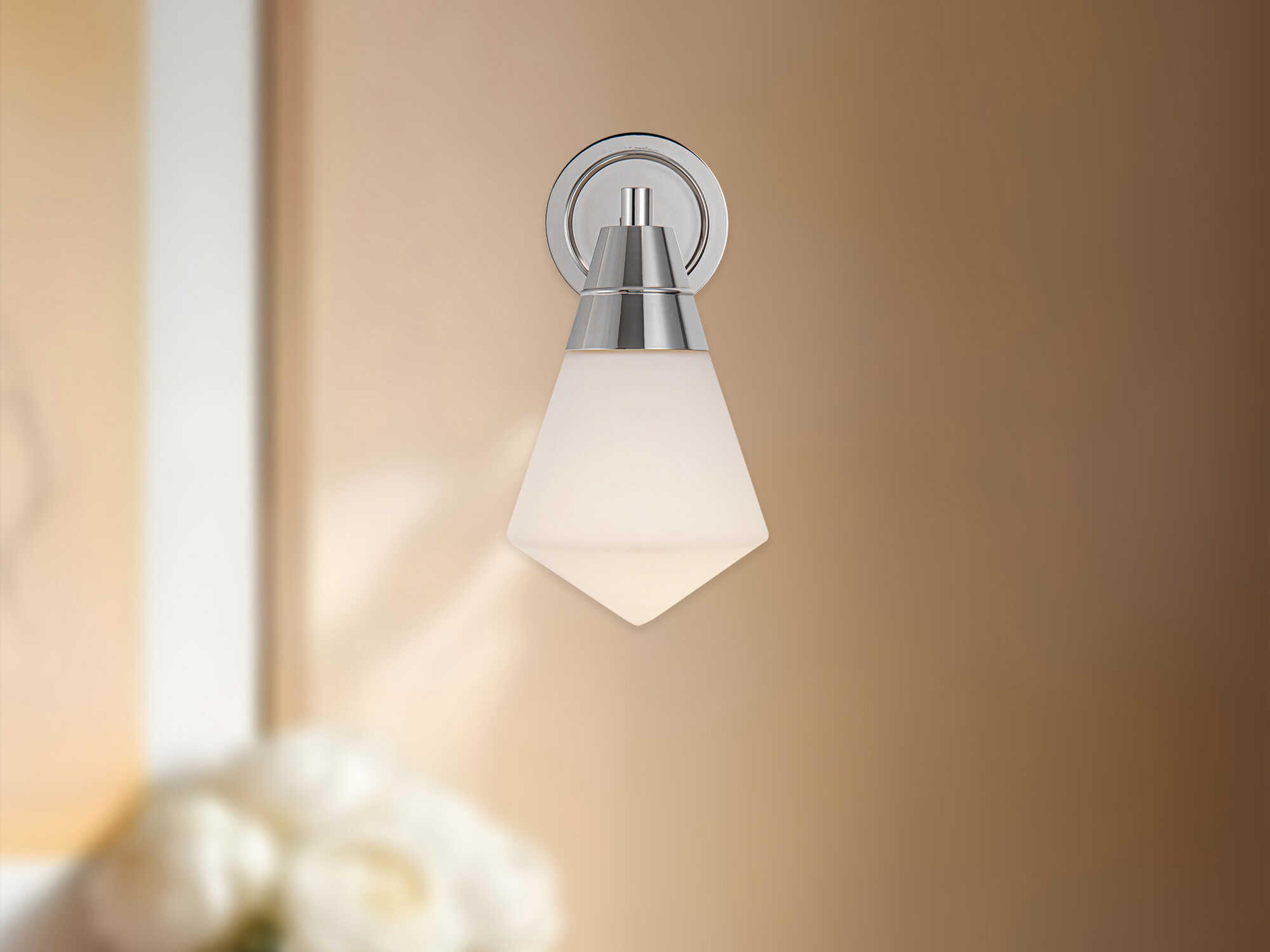 Alora Lighting Willard 1-Light Polished Nickel Wall Sconce