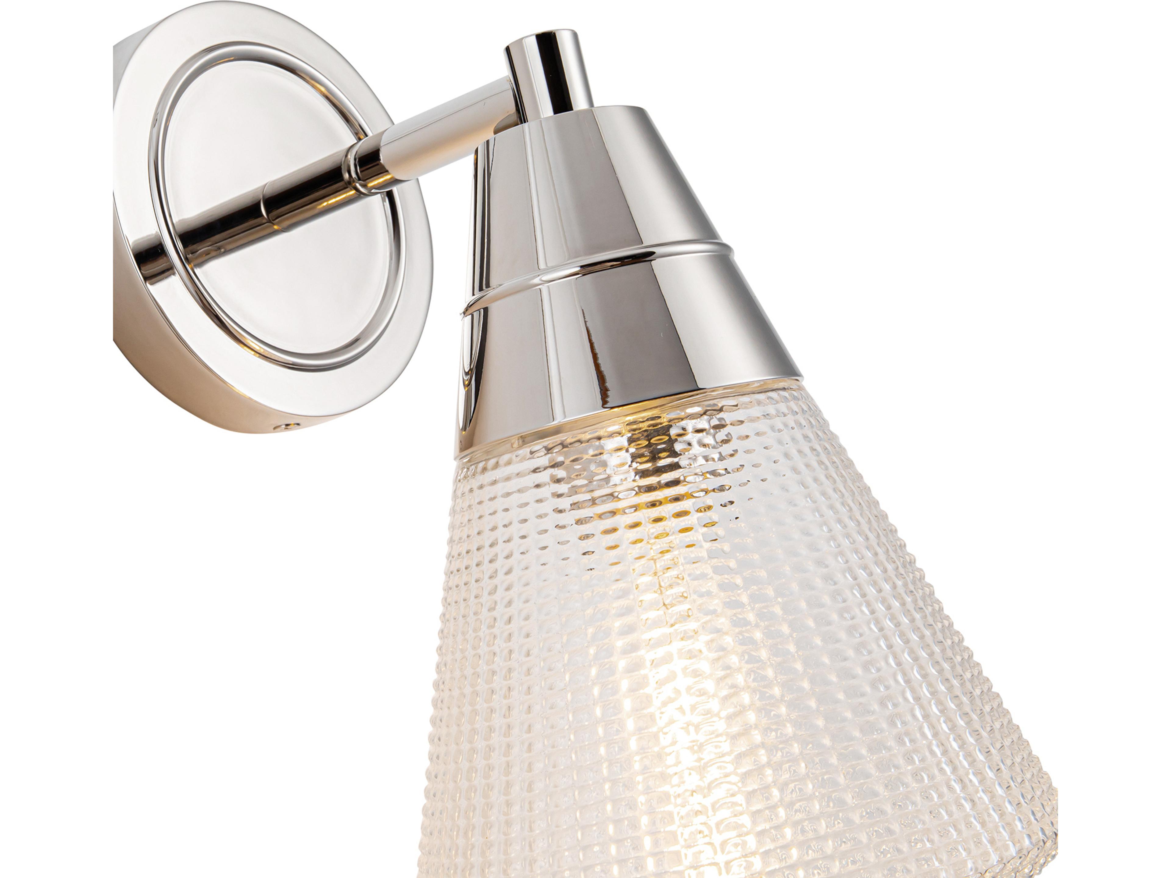 Alora Lighting Willard 1-Light Polished Nickel Wall Sconce