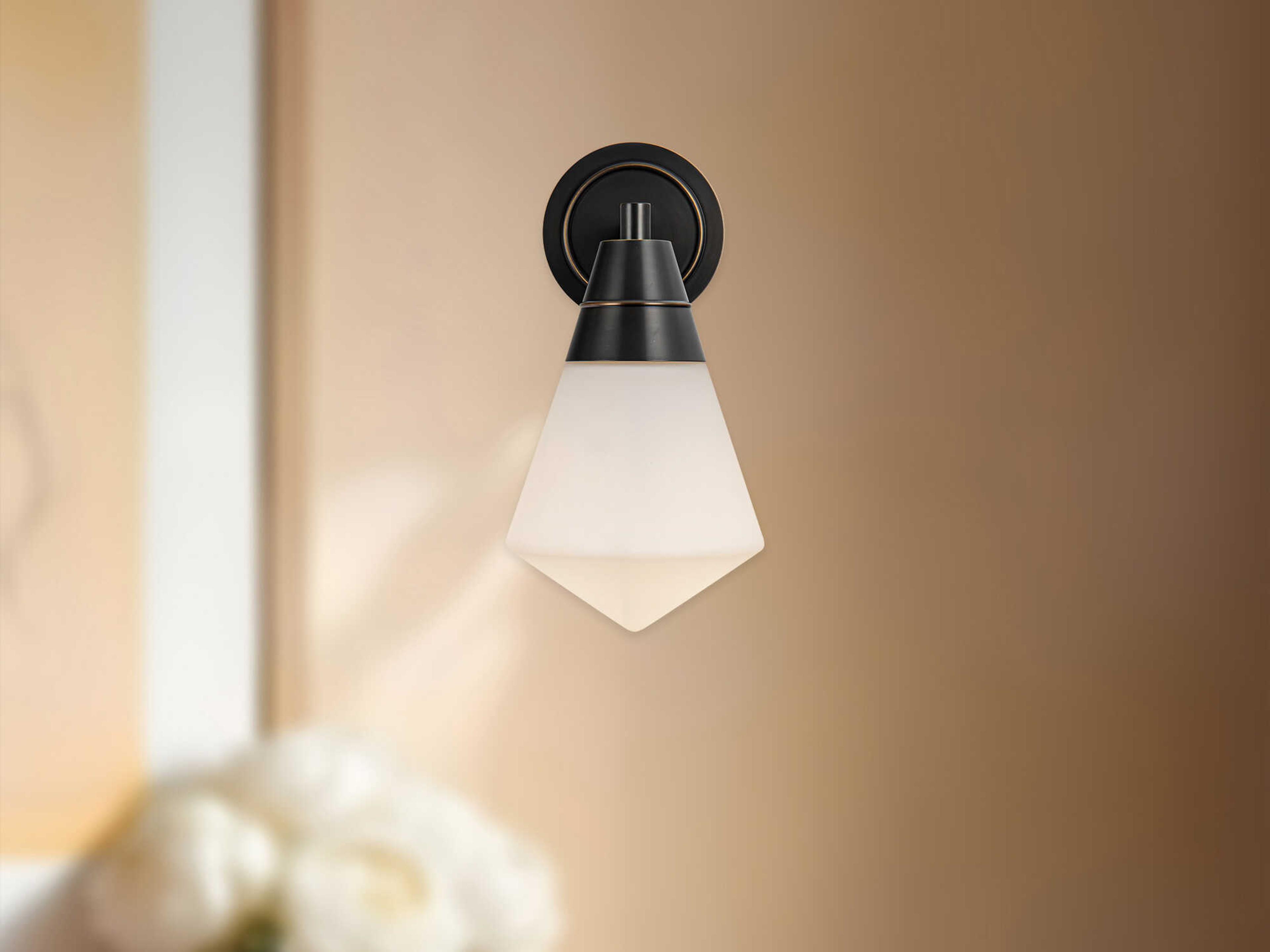 Alora Lighting Willard 1-Light Urban Bronze Wall Sconce