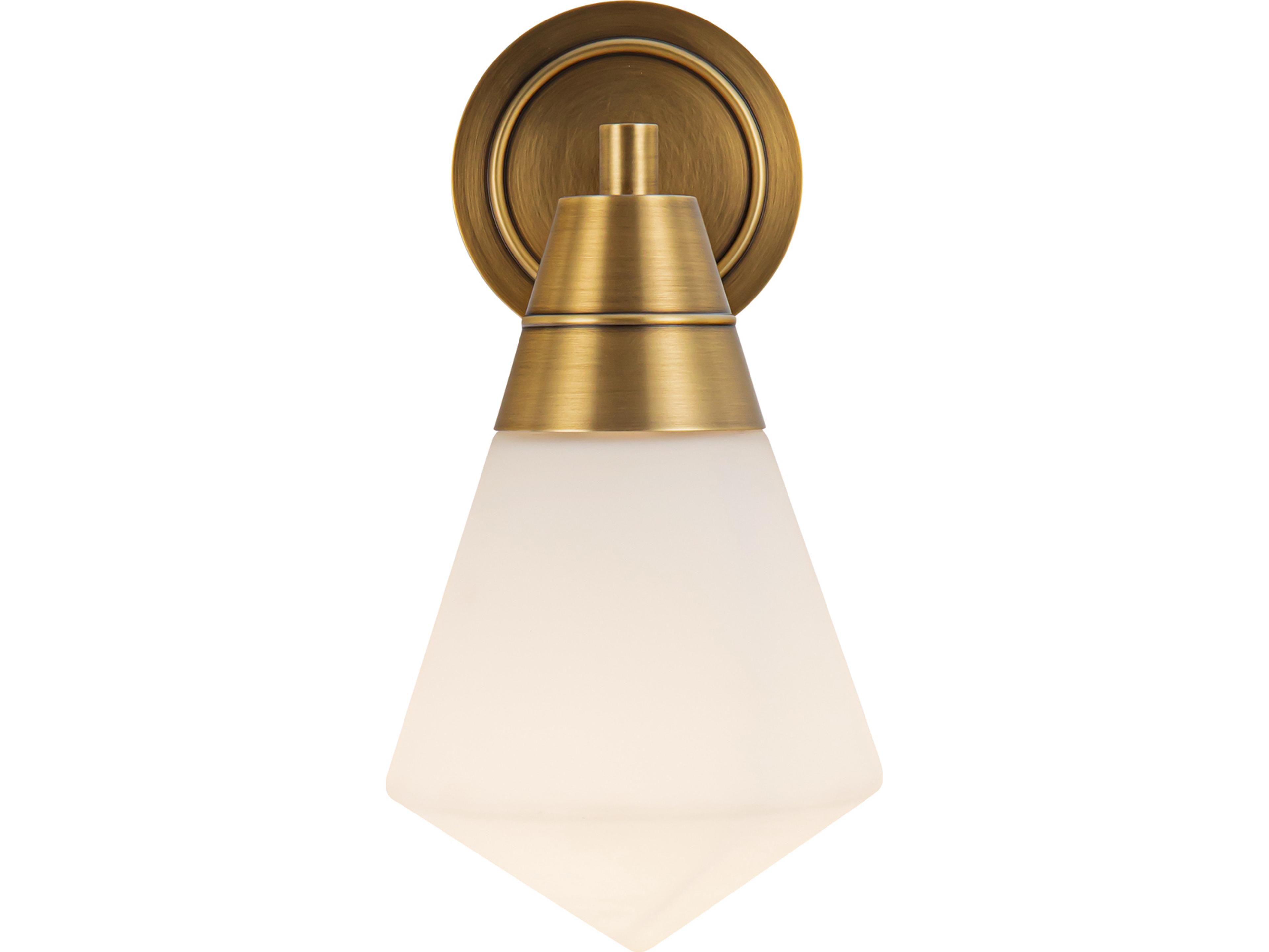 Alora Lighting Willard 1-Light Vintage Brass Wall Sconce