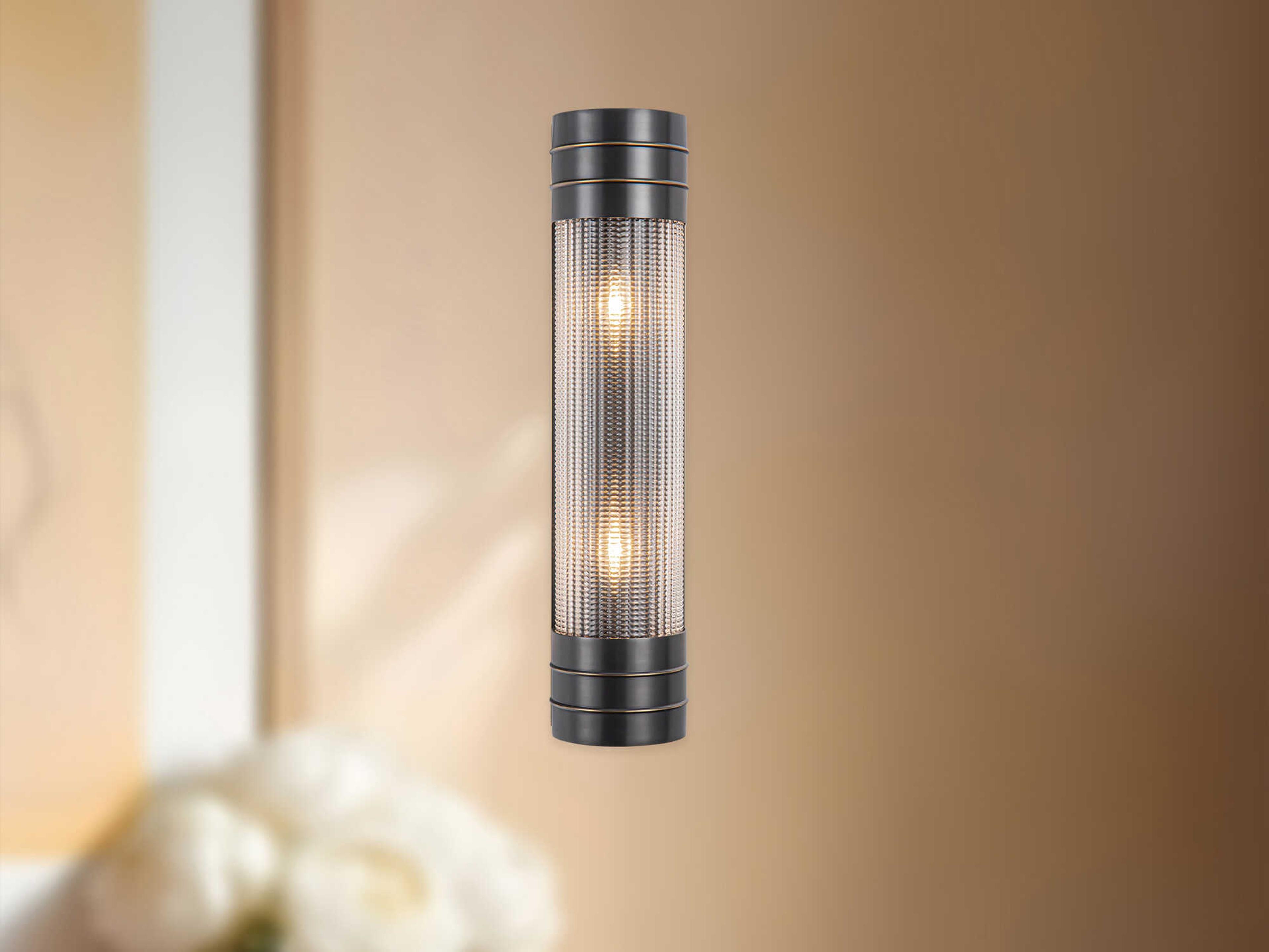 Alora Lighting Willard 2-Light Urban Bronze Black Wall Sconce