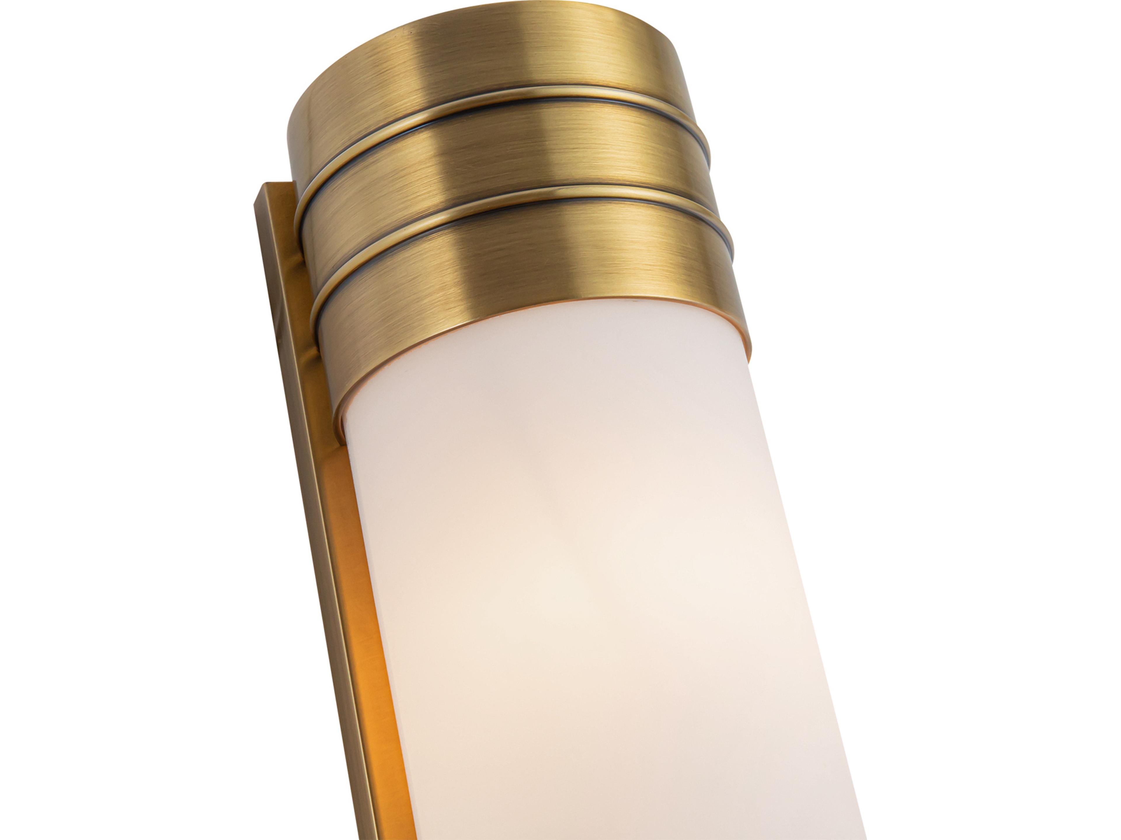 Alora Lighting Willard 2-Light Vintage Brass Wall Sconce