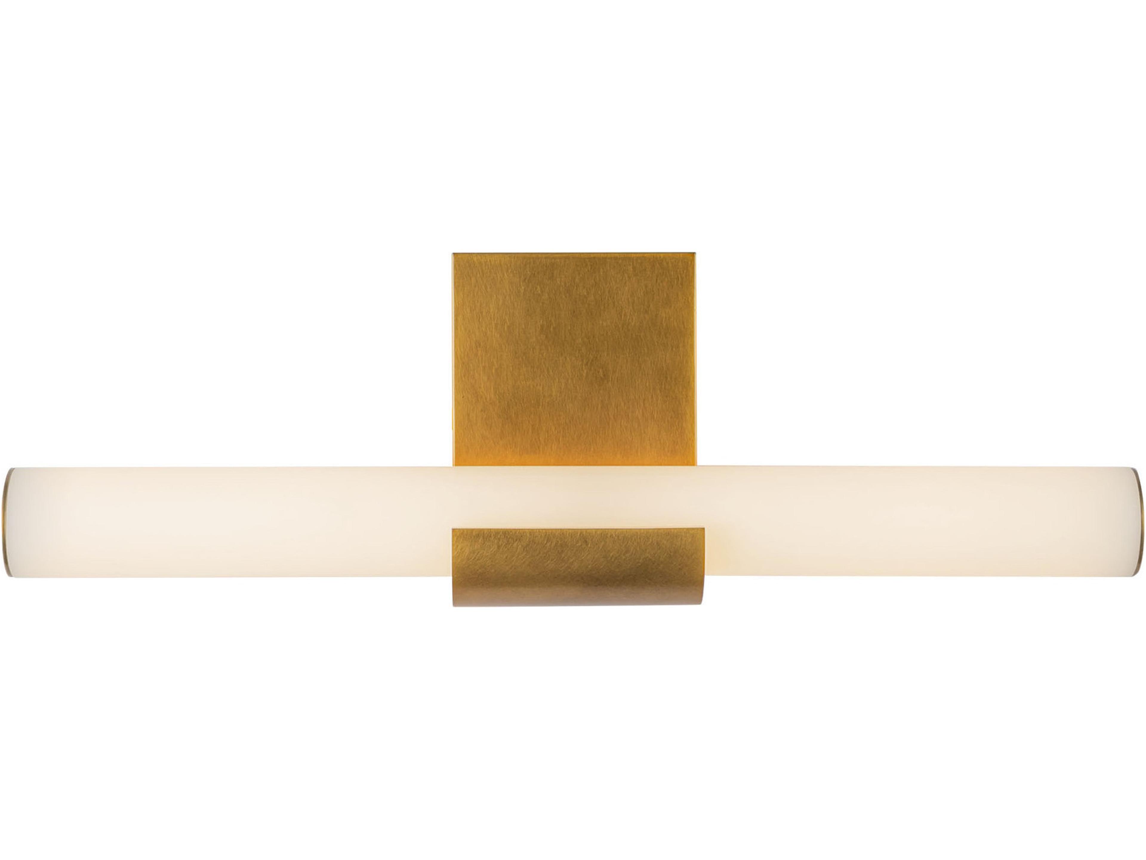 Apollo LED Vanity Light in Vintage Brass