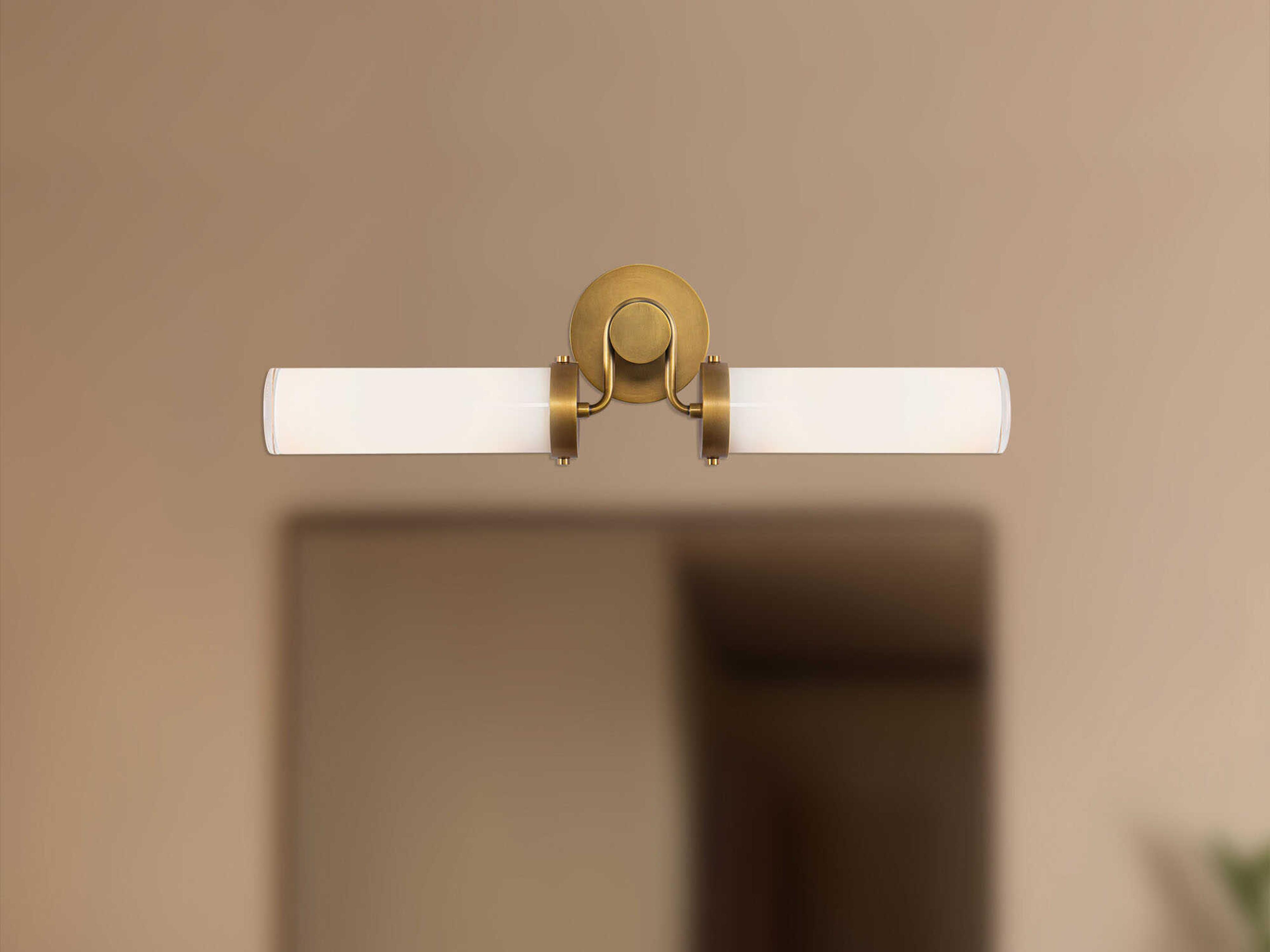 Alora Lighting Wynwood 2-Light Vintage Brass Vanity Light