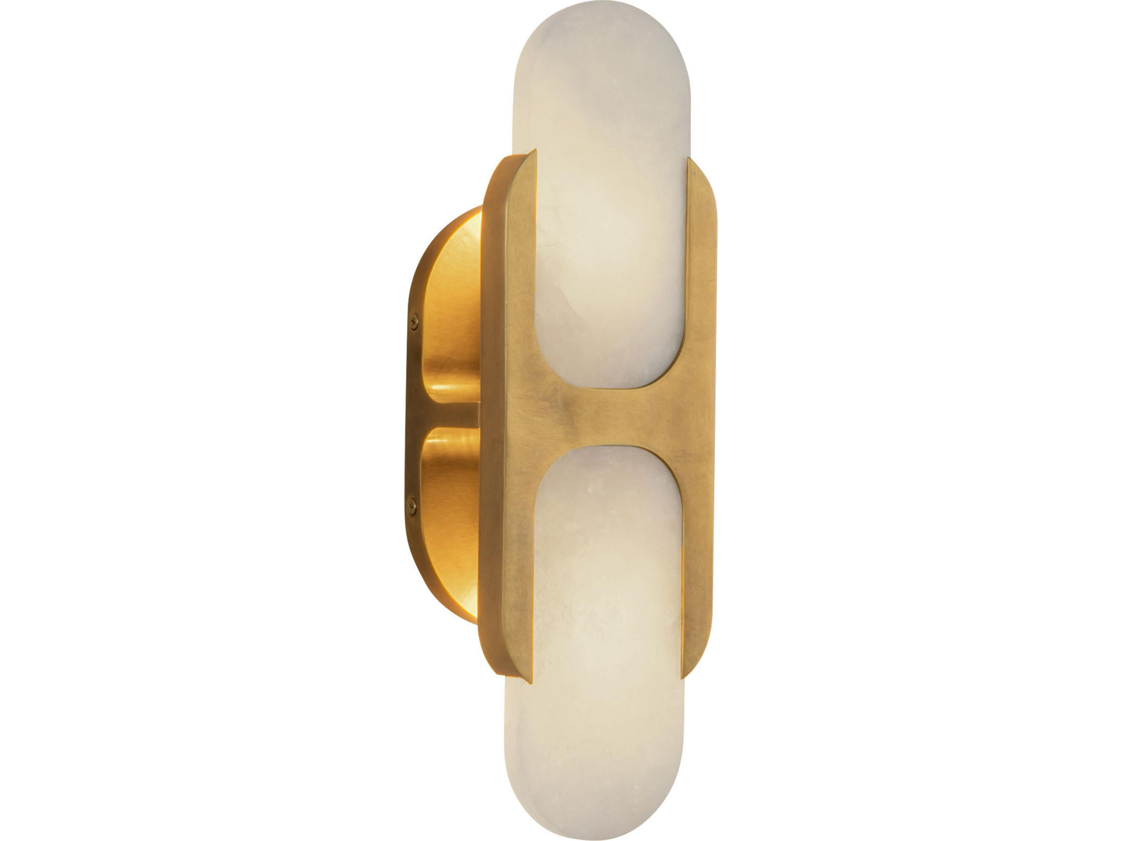 Alora Lighting Odin 2-Light Vintage Brass Wall Sconce