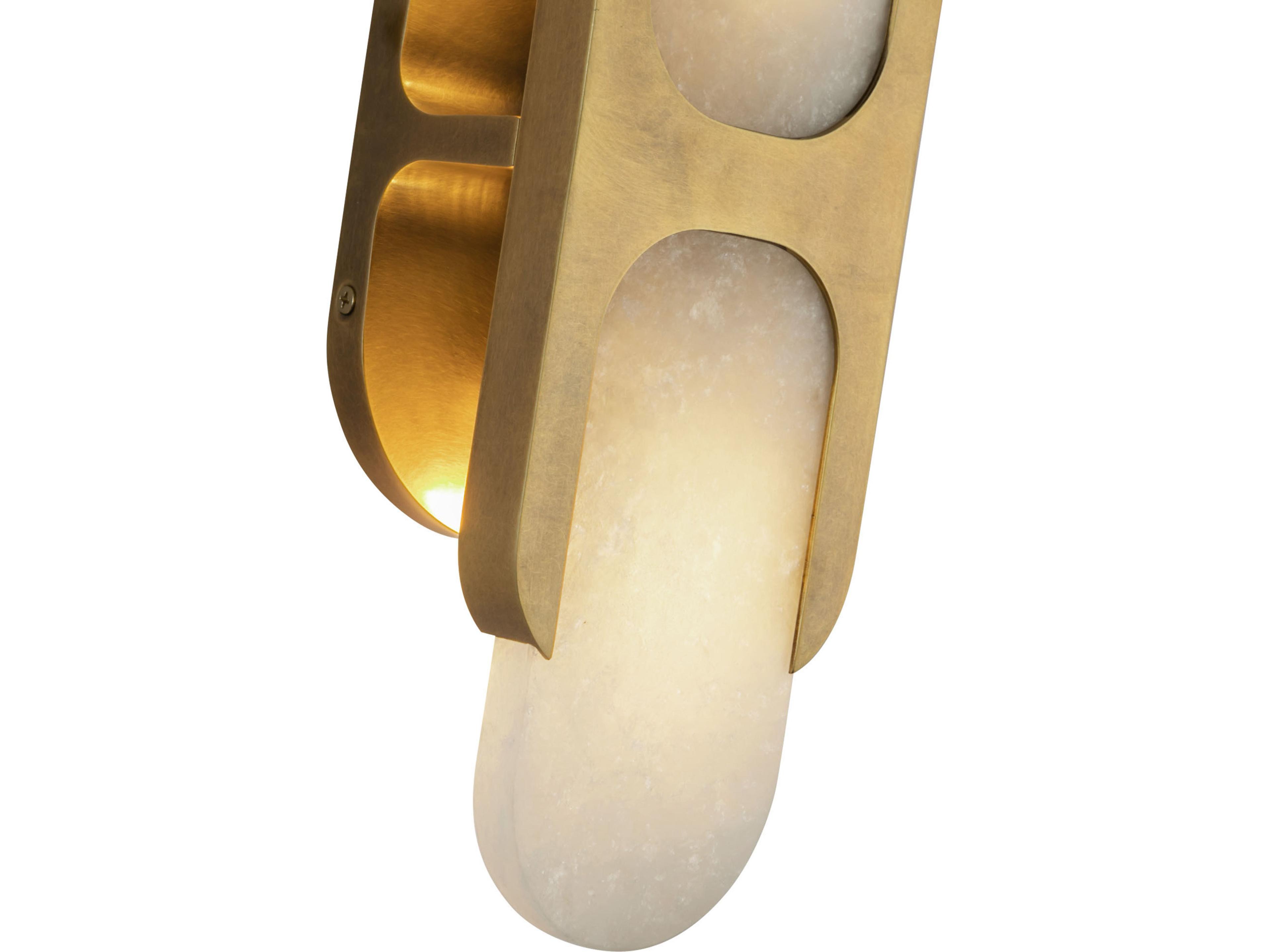 Alora Lighting Odin 2-Light Vintage Brass Wall Sconce