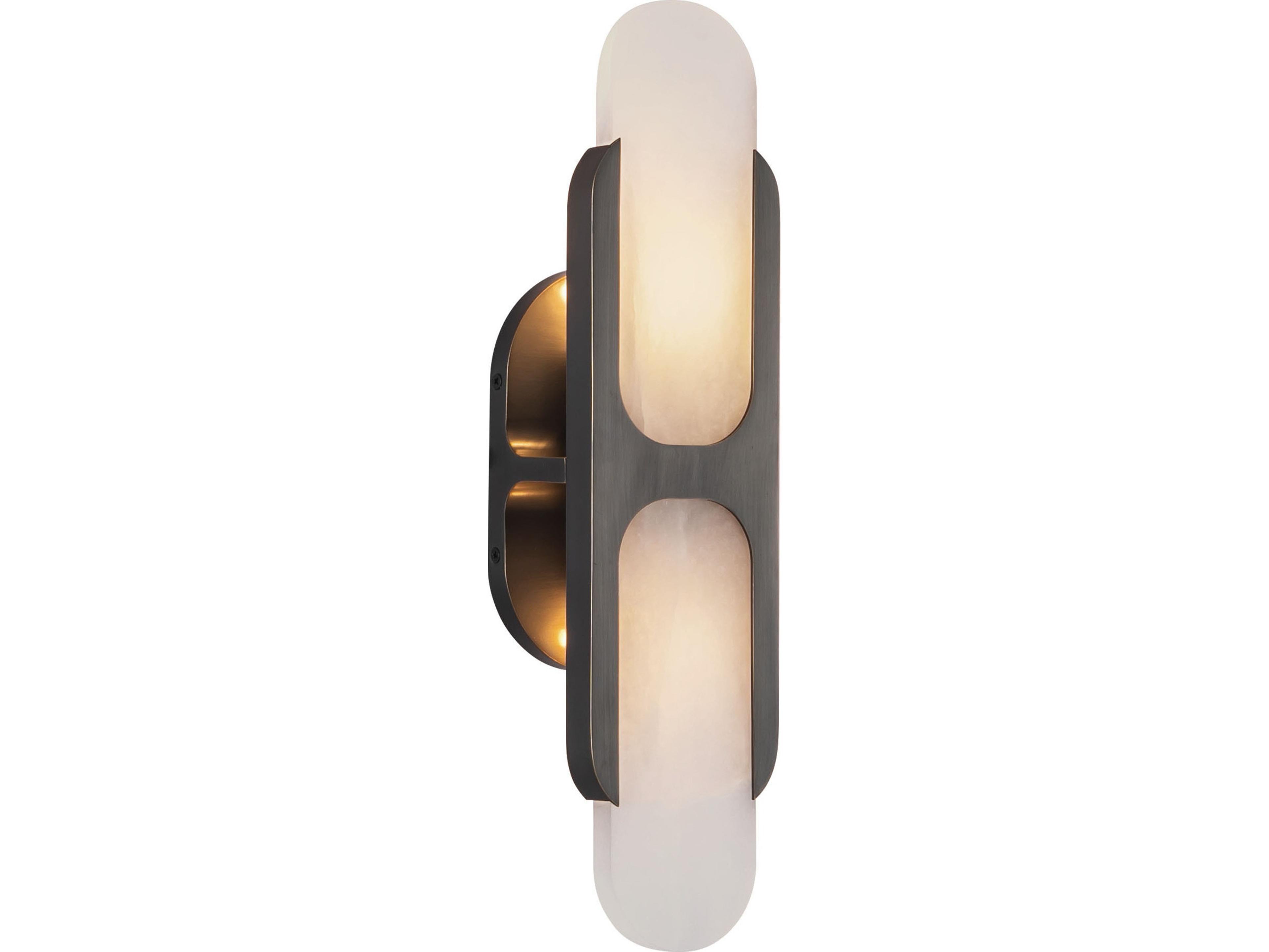 Alora Lighting Odin 2-Light Urban Bronze Black Wall Sconce