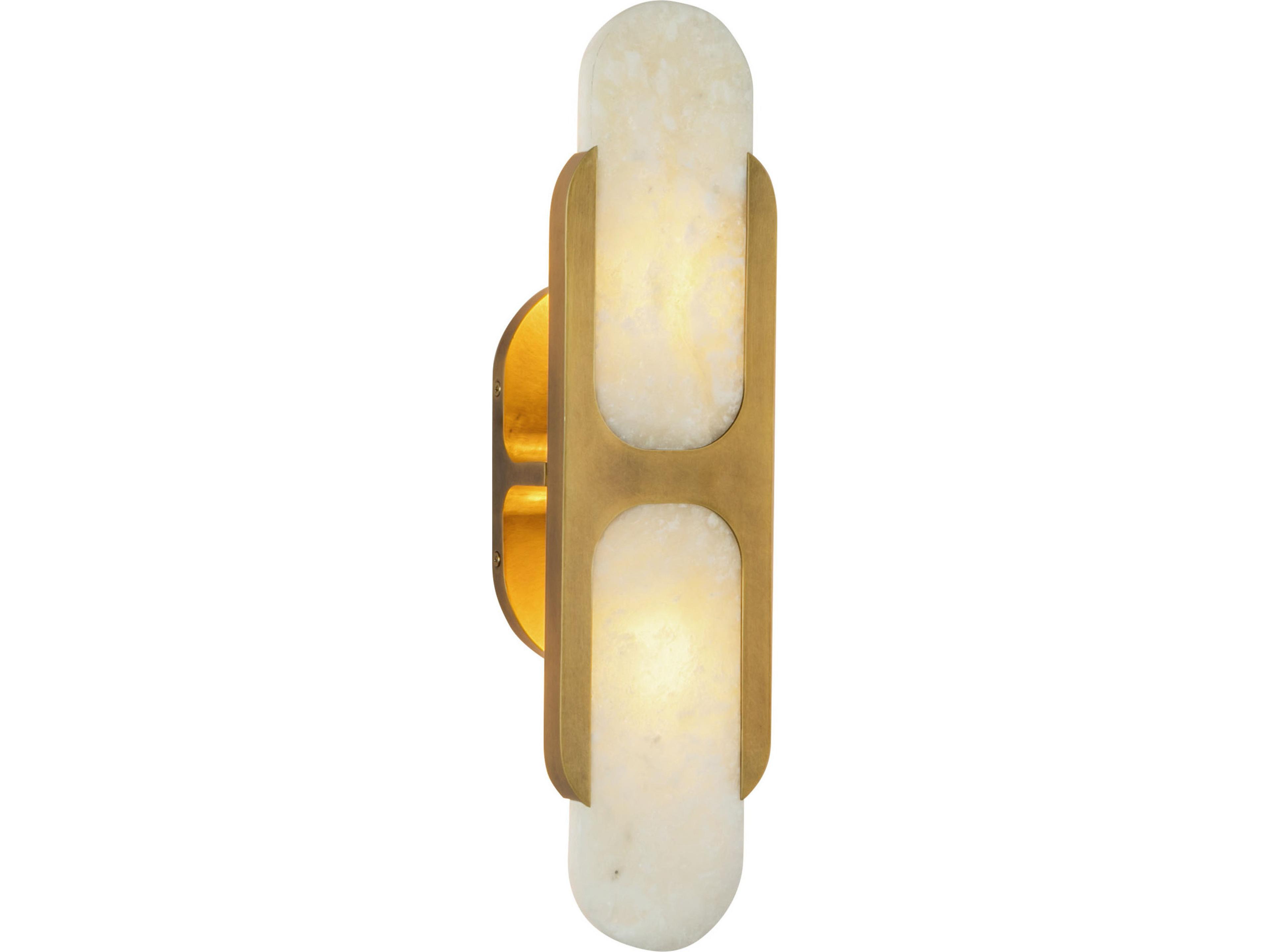 Alora Lighting Odin 2-Light Vintage Brass Wall Sconce