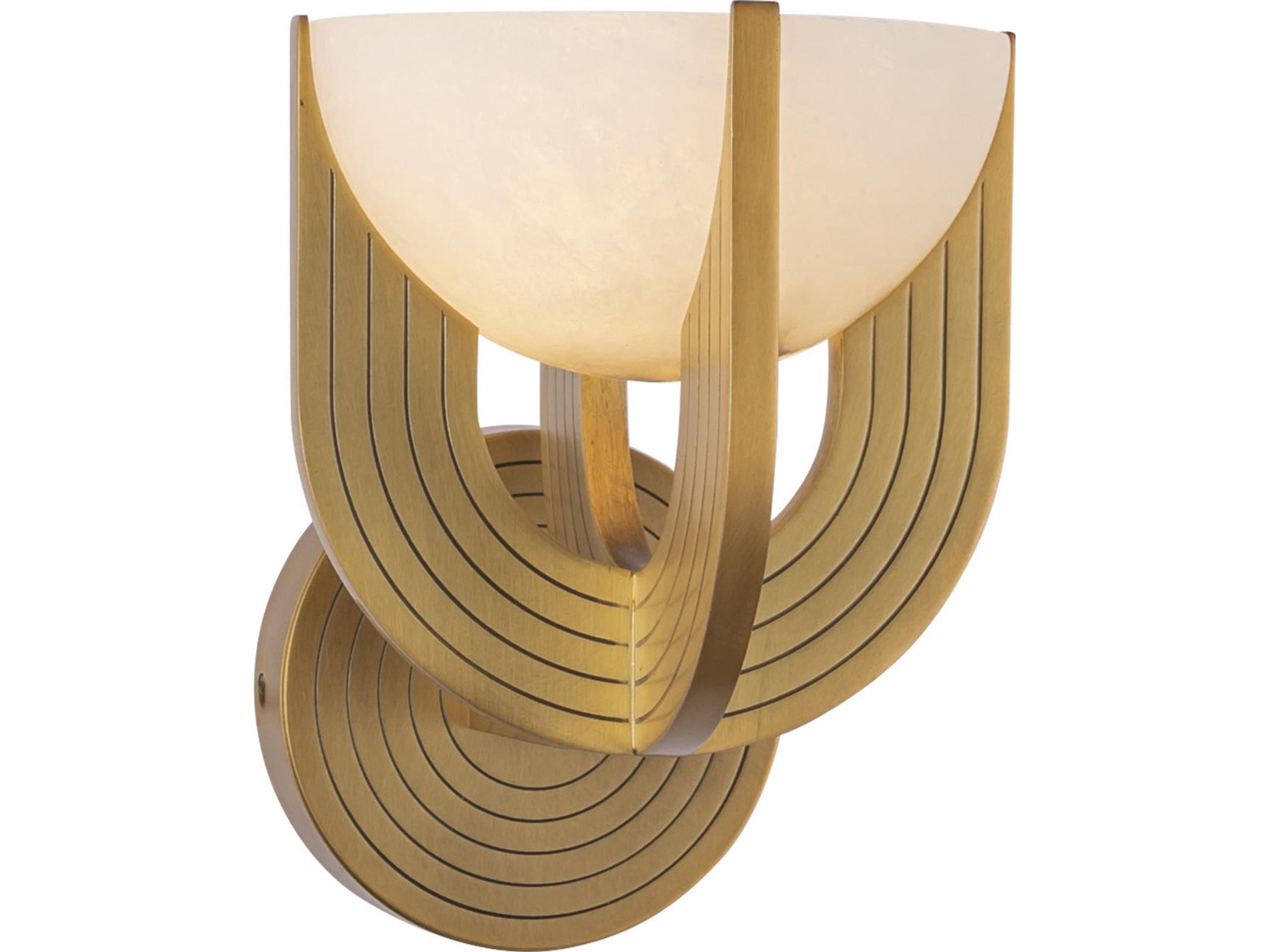 Alora Lighting Colette Vintage Brass Gold Wall Sconce