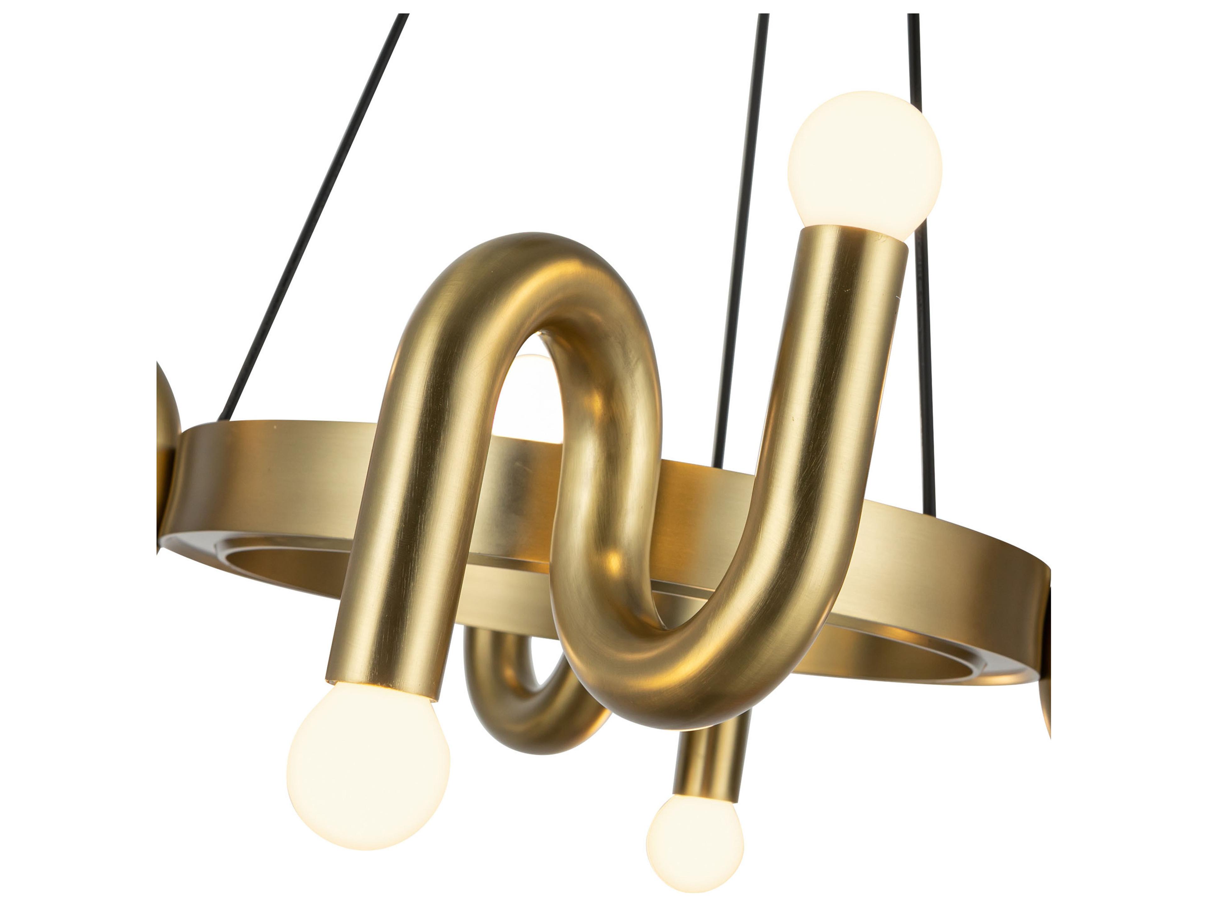 Alora Mood Sadie 8-Light Brushed Gold Geometric Chandelier