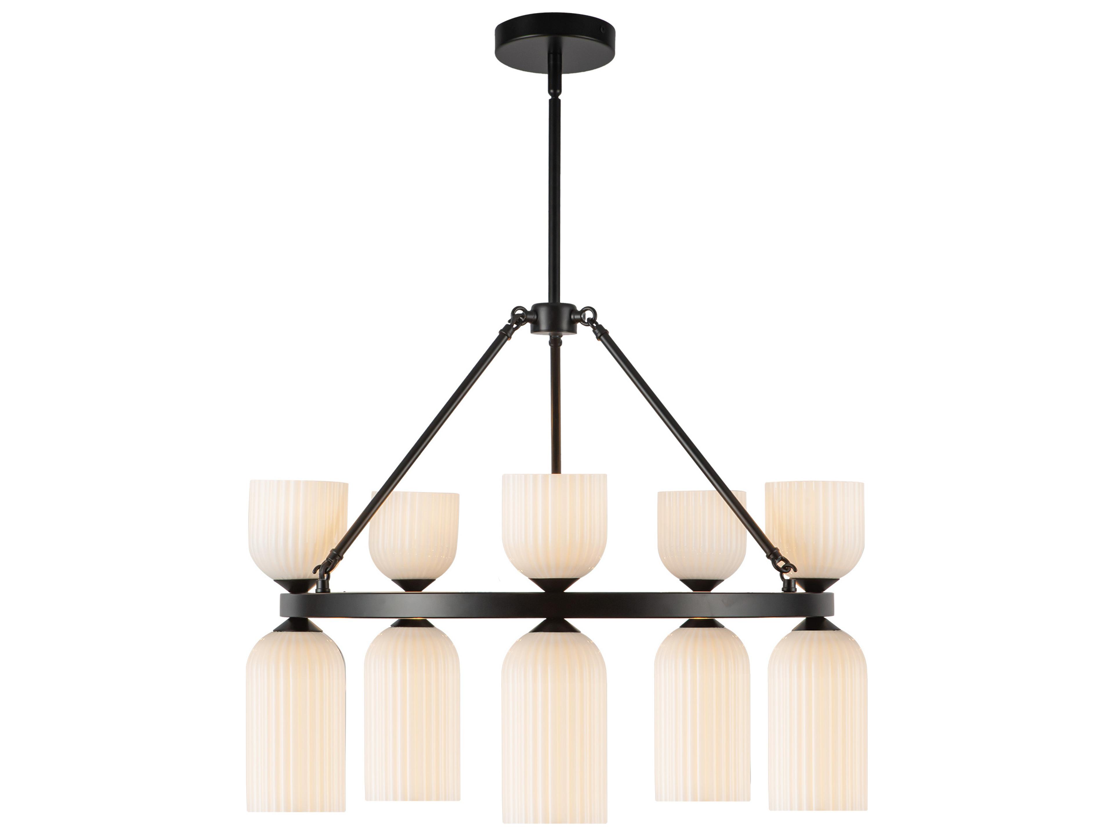 Nelly Chandelier Modern 10-Light Fixture
