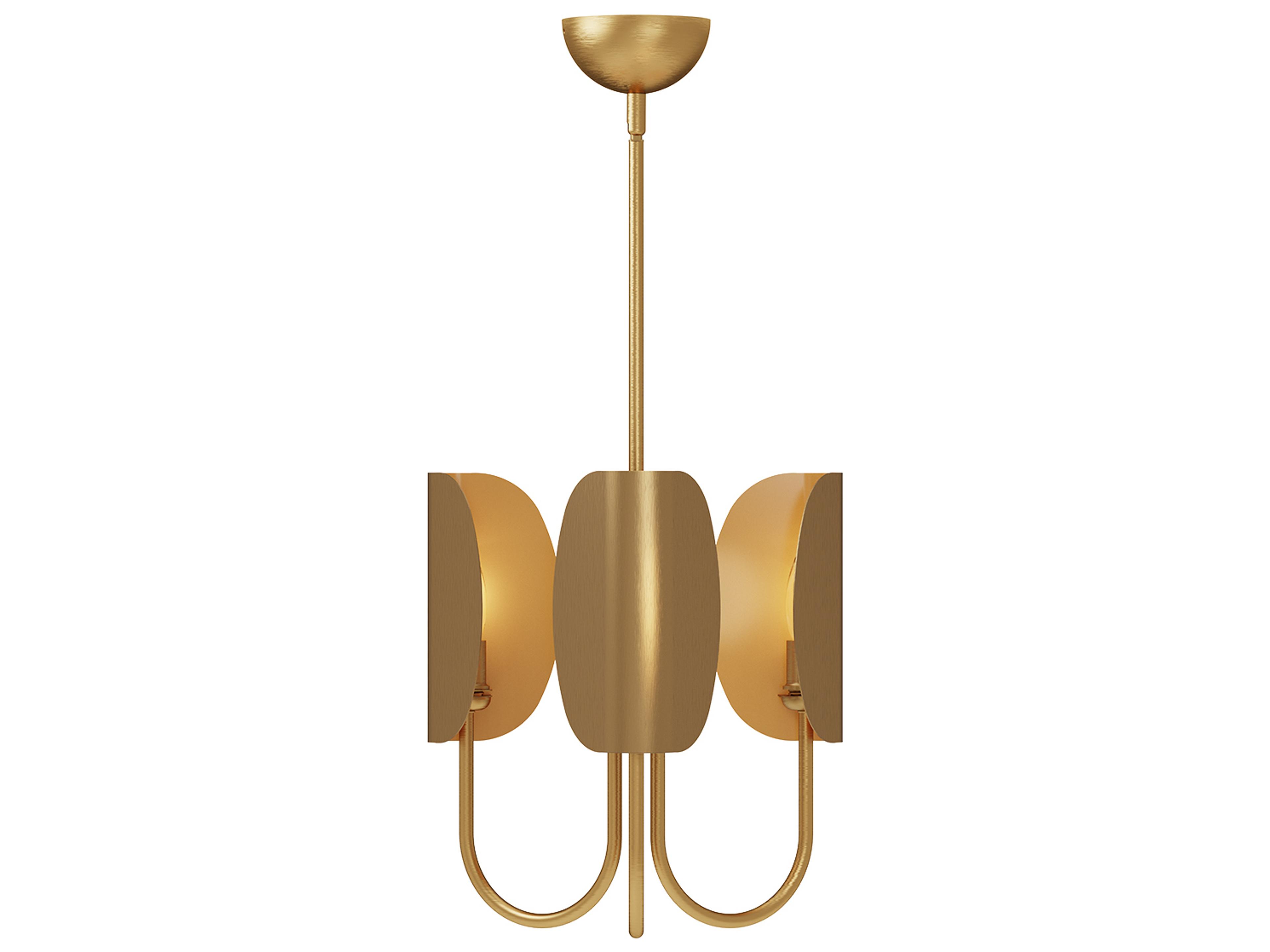 Seno Chandelier Modern Aged Gold