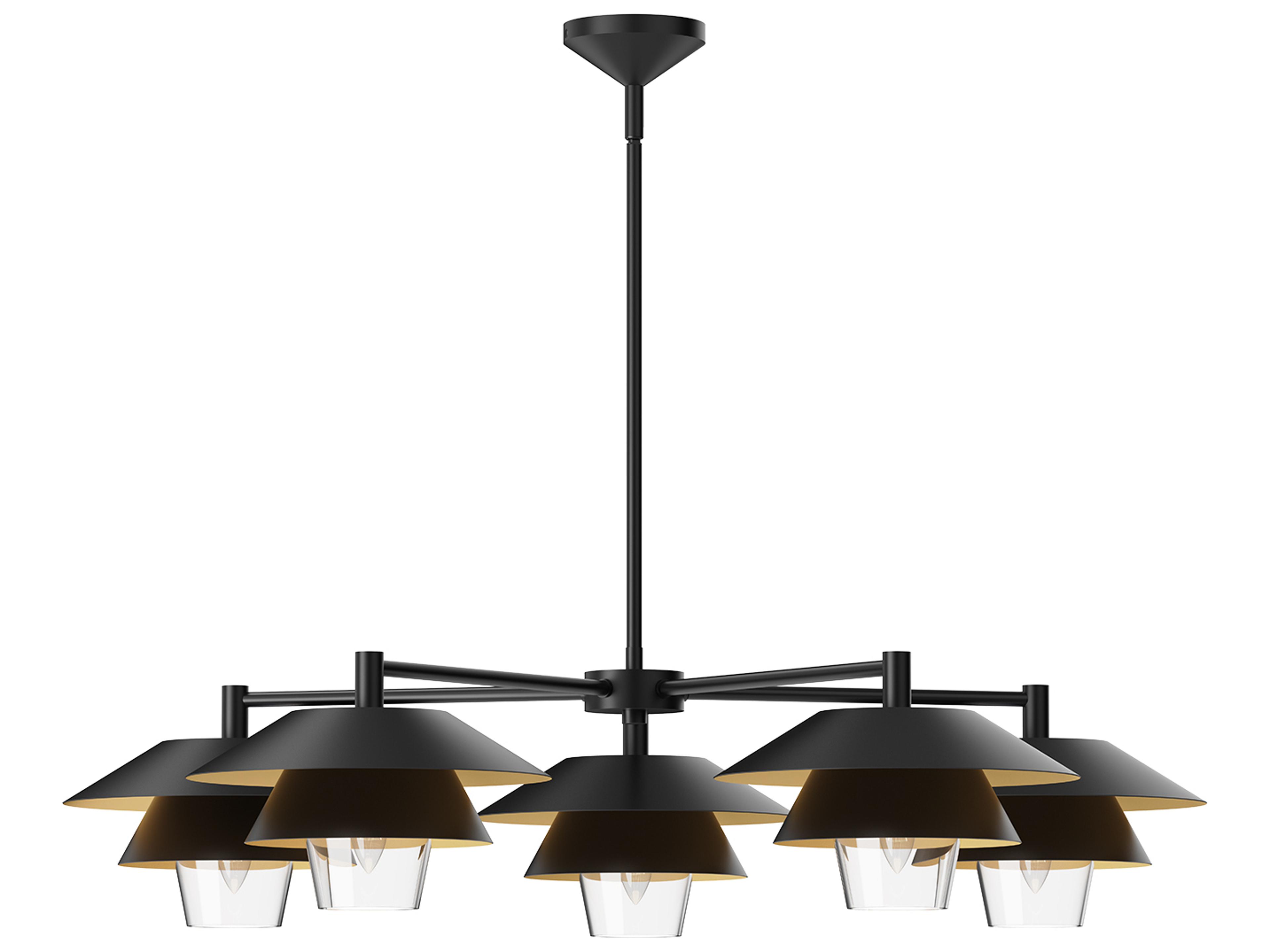 Tetsu Chandelier Modern Japandi 5 Light