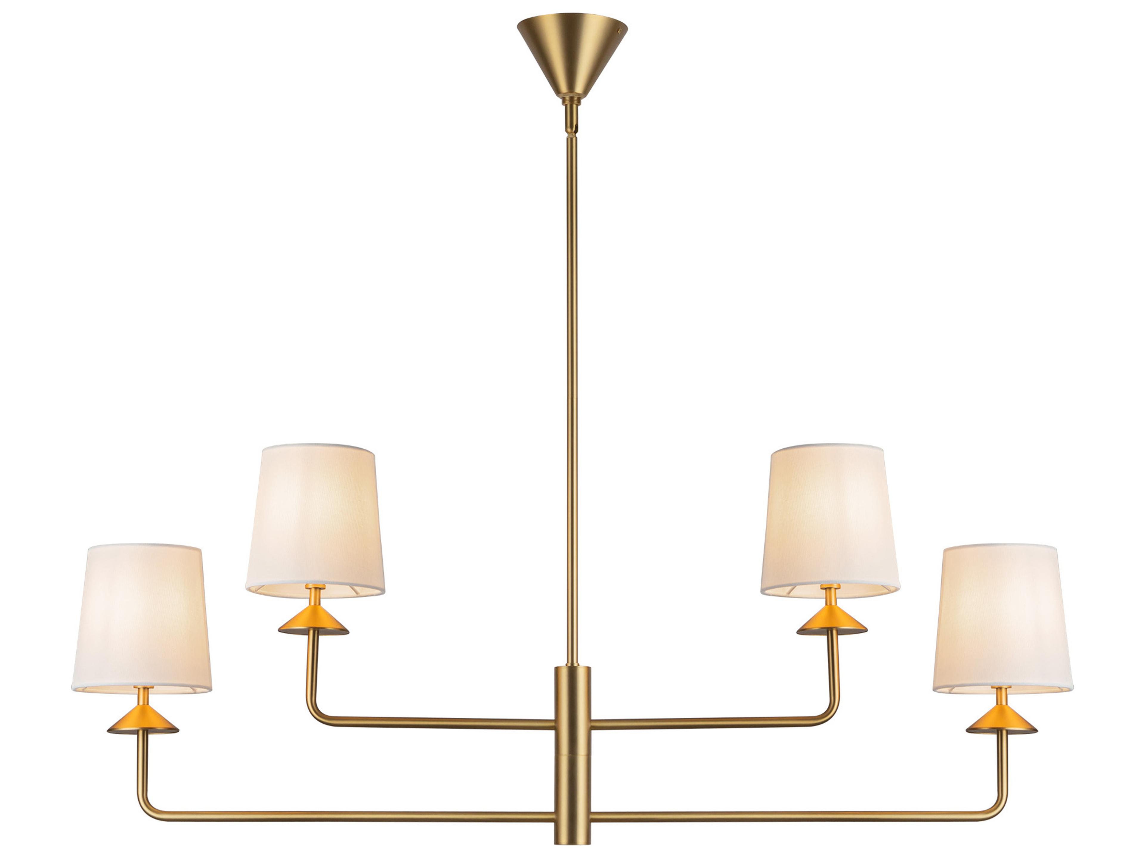 Alora Mood Bridgette 4-Light Brushed Gold Chandelier