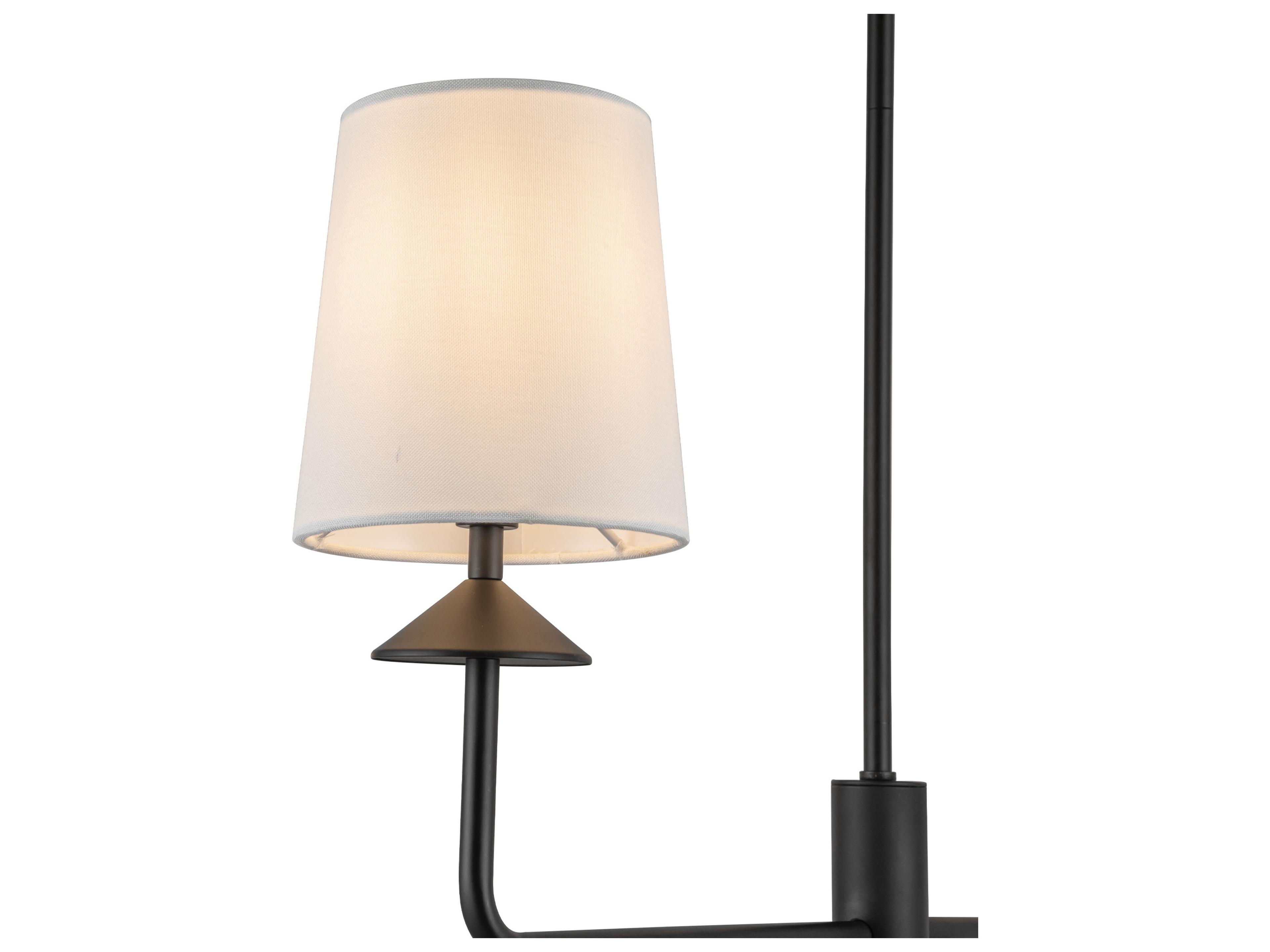 Alora Mood Bridgette 4-Light Matte Black Chandelier