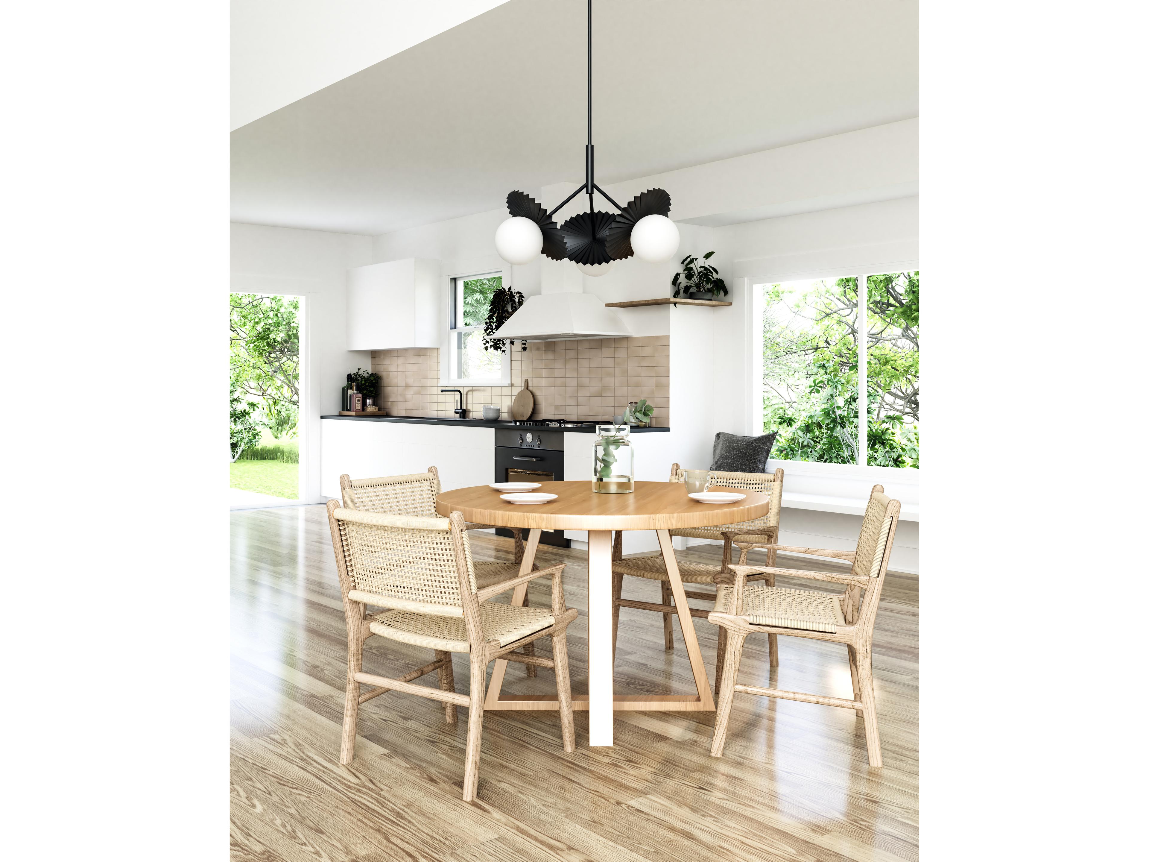 Alora Mood Plume 3-Light Matte Black Globe Chandelier