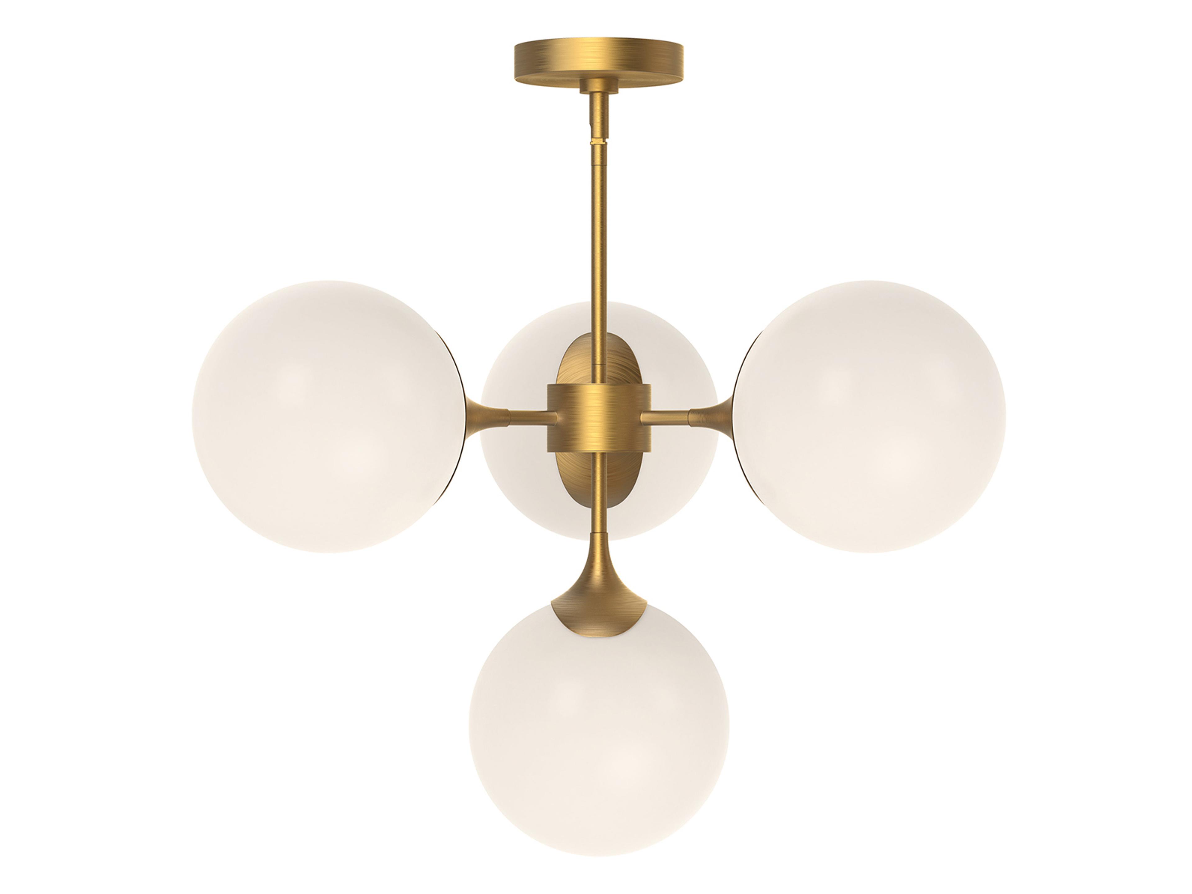 Nouveau Chandelier Aged Gold Modern Lighting