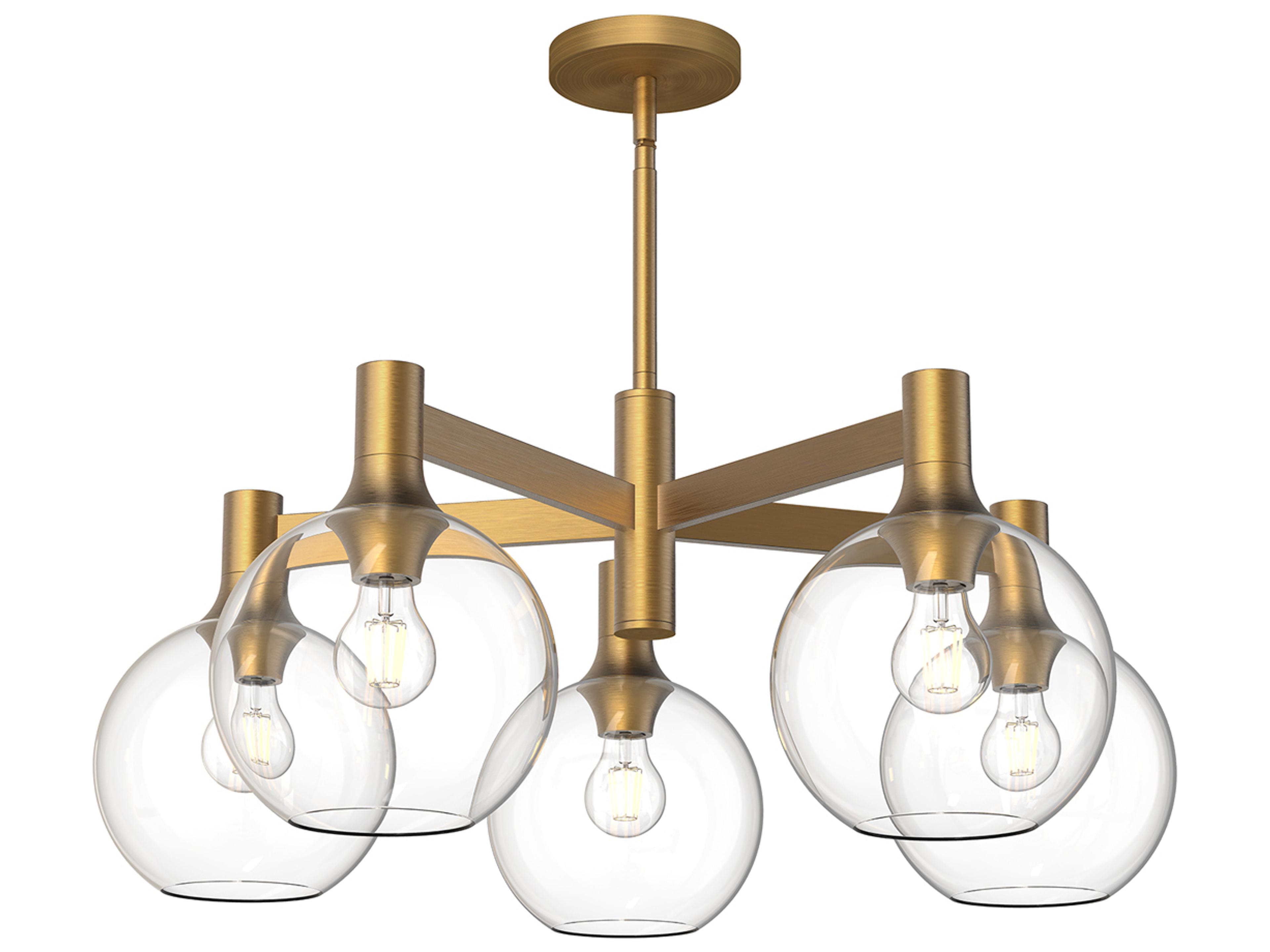 Castilla Chandelier Aged Gold Modern Fixture