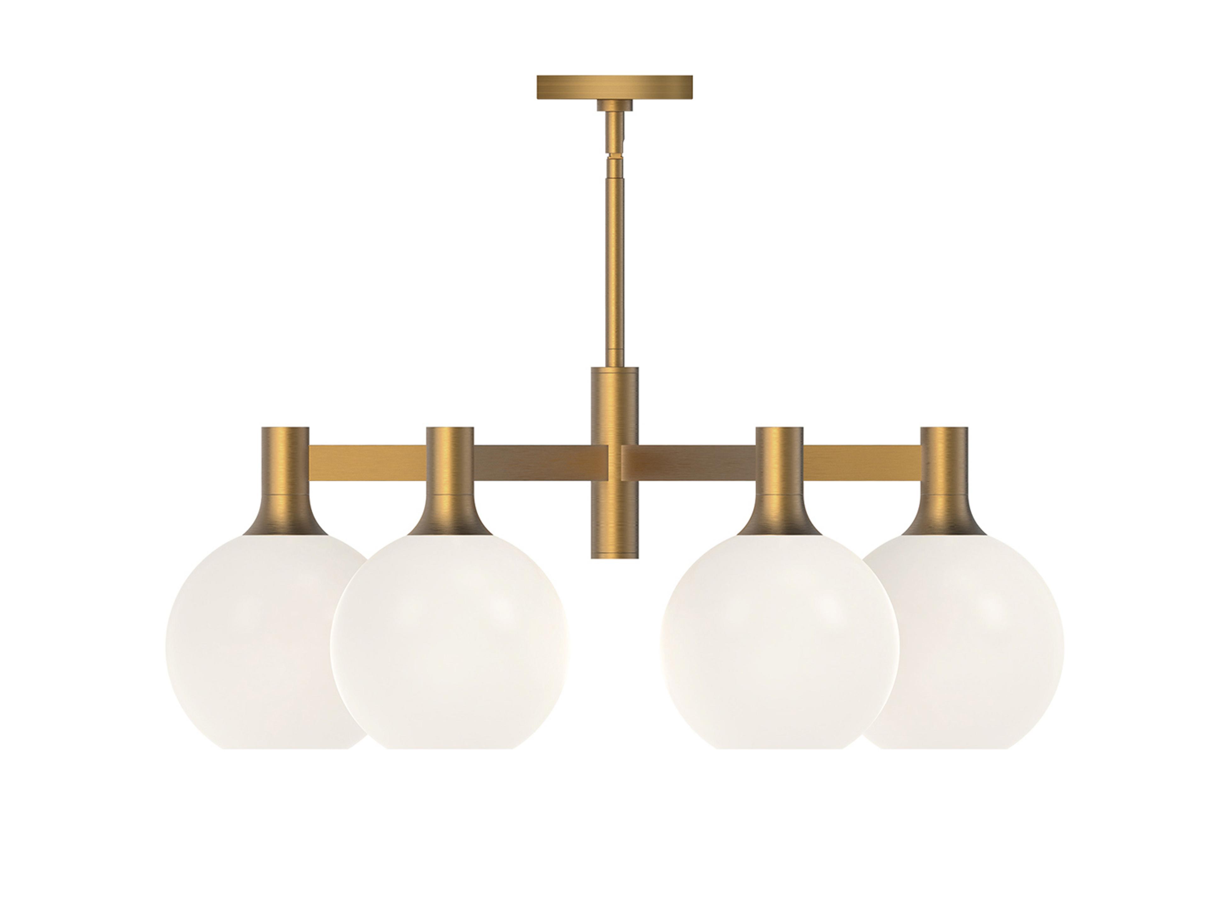Alora Mood Castilla 6-Light Aged Gold Globe Chandelier