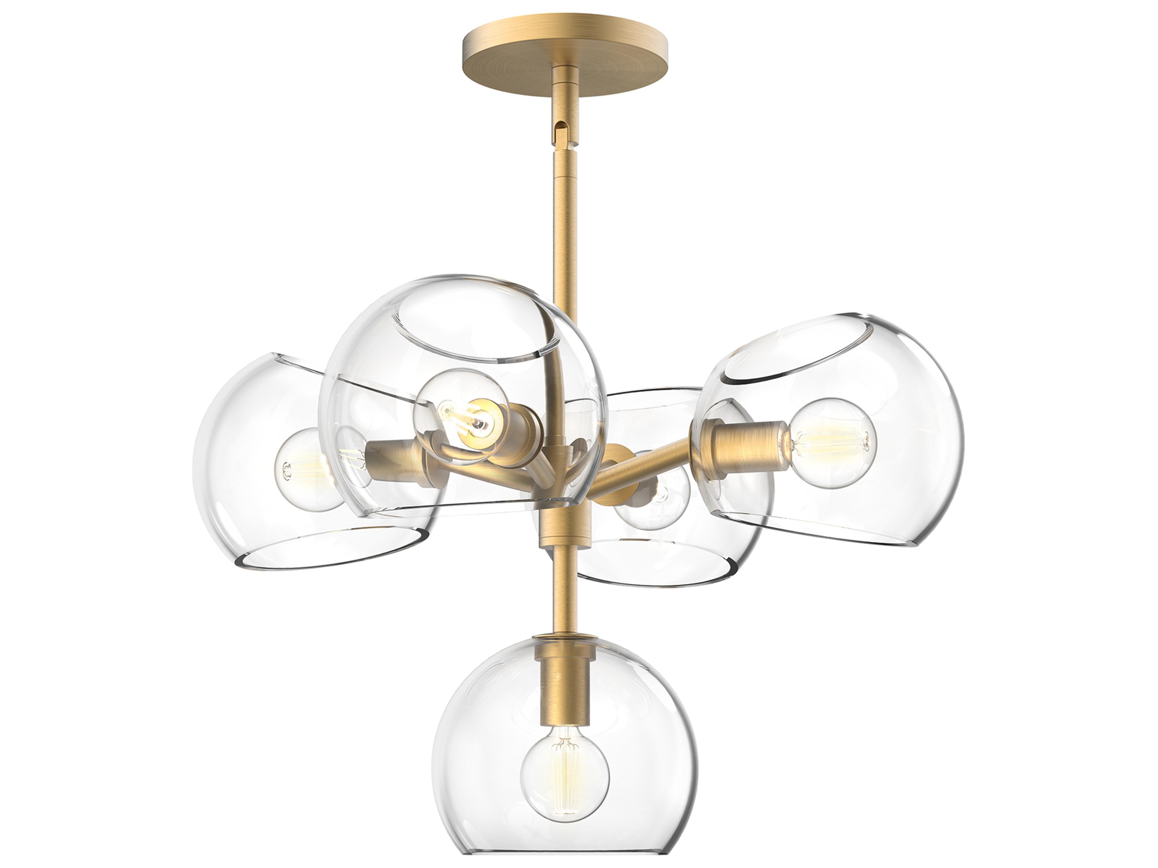 Willow Chandelier Modern Brushed Gold