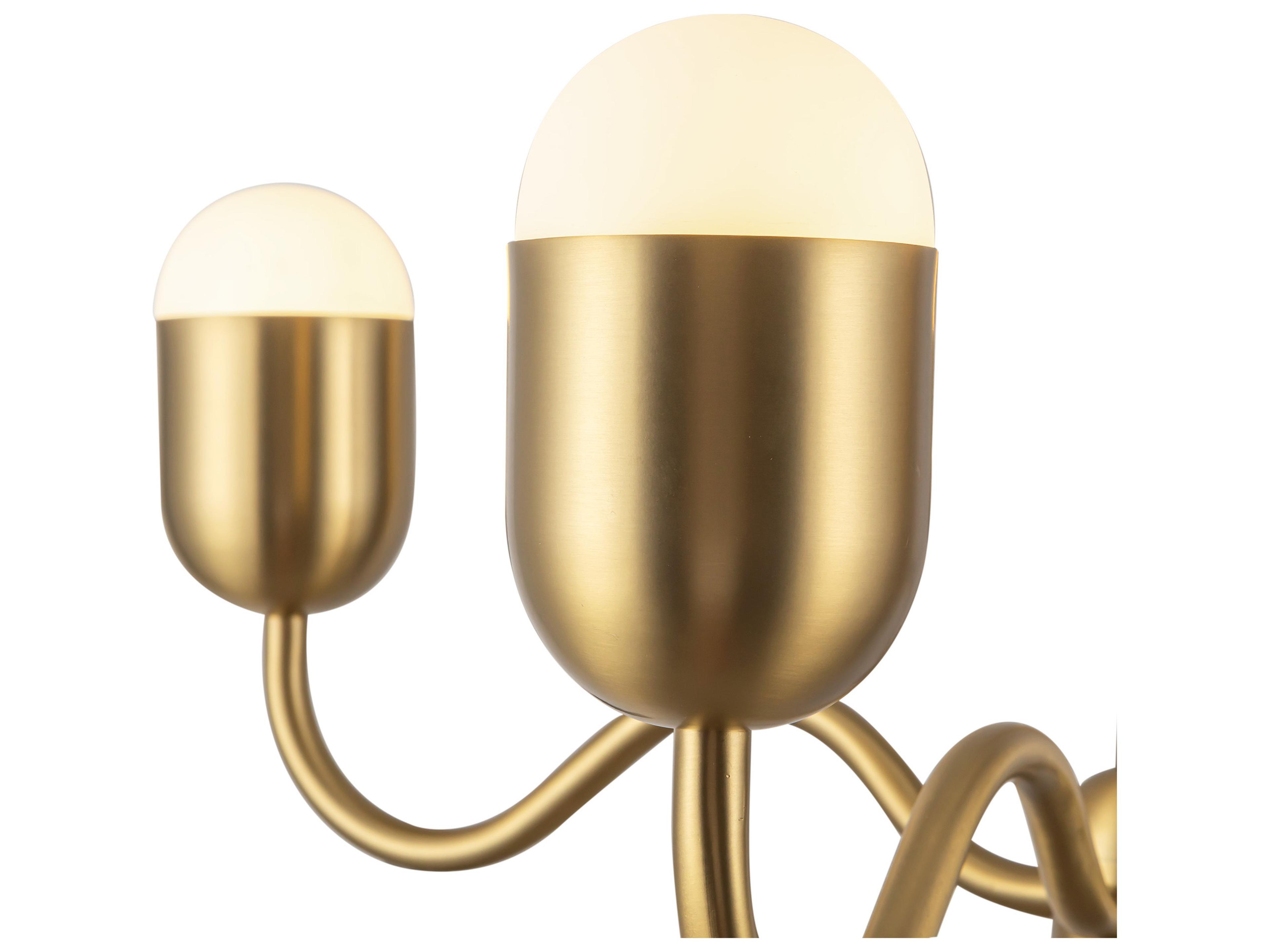 Alora Mood Effie 4-Light Brushed Gold Chandelier