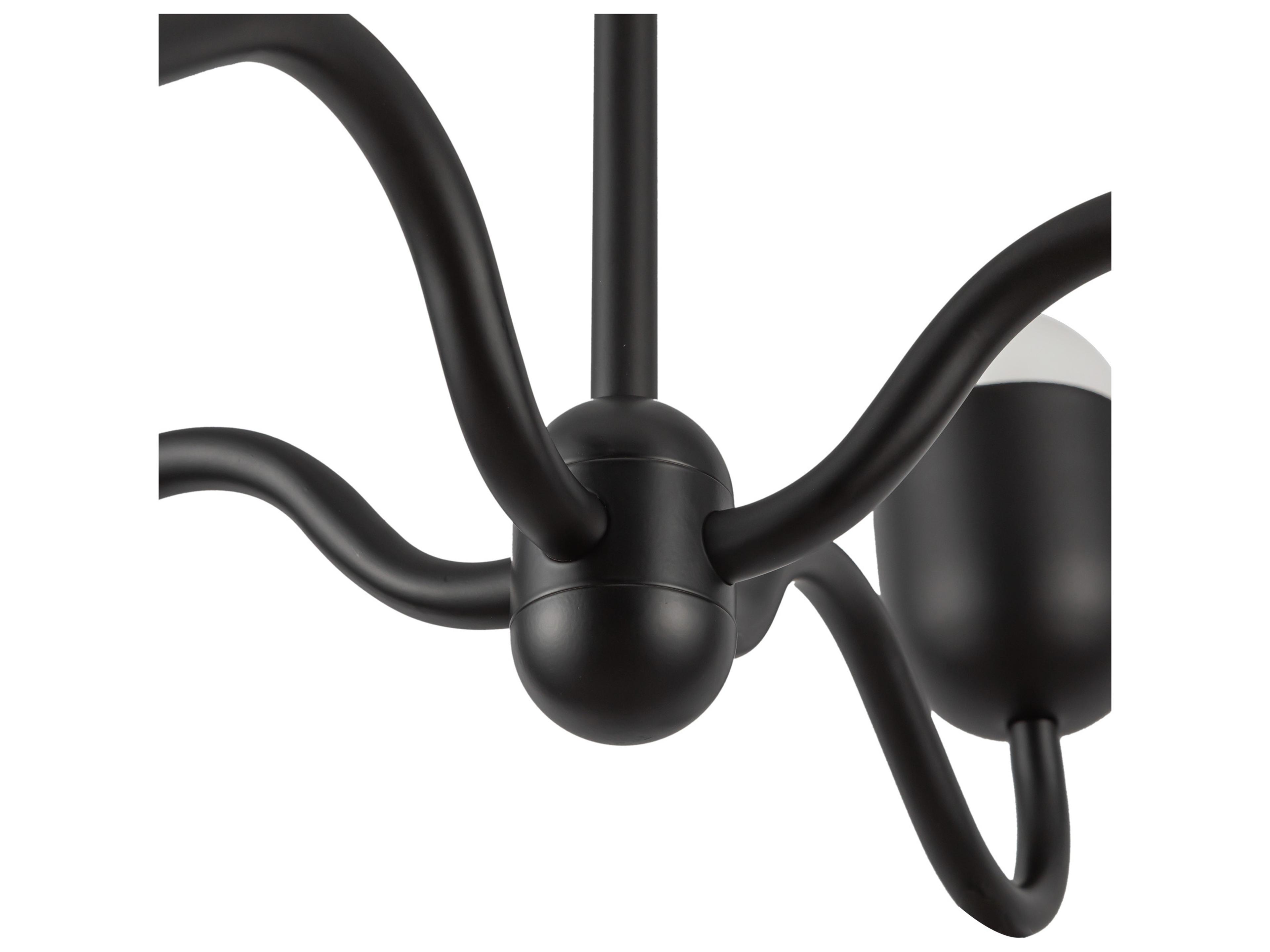 Alora Mood Effie 4-Light Matte Black Traditional Chandelier