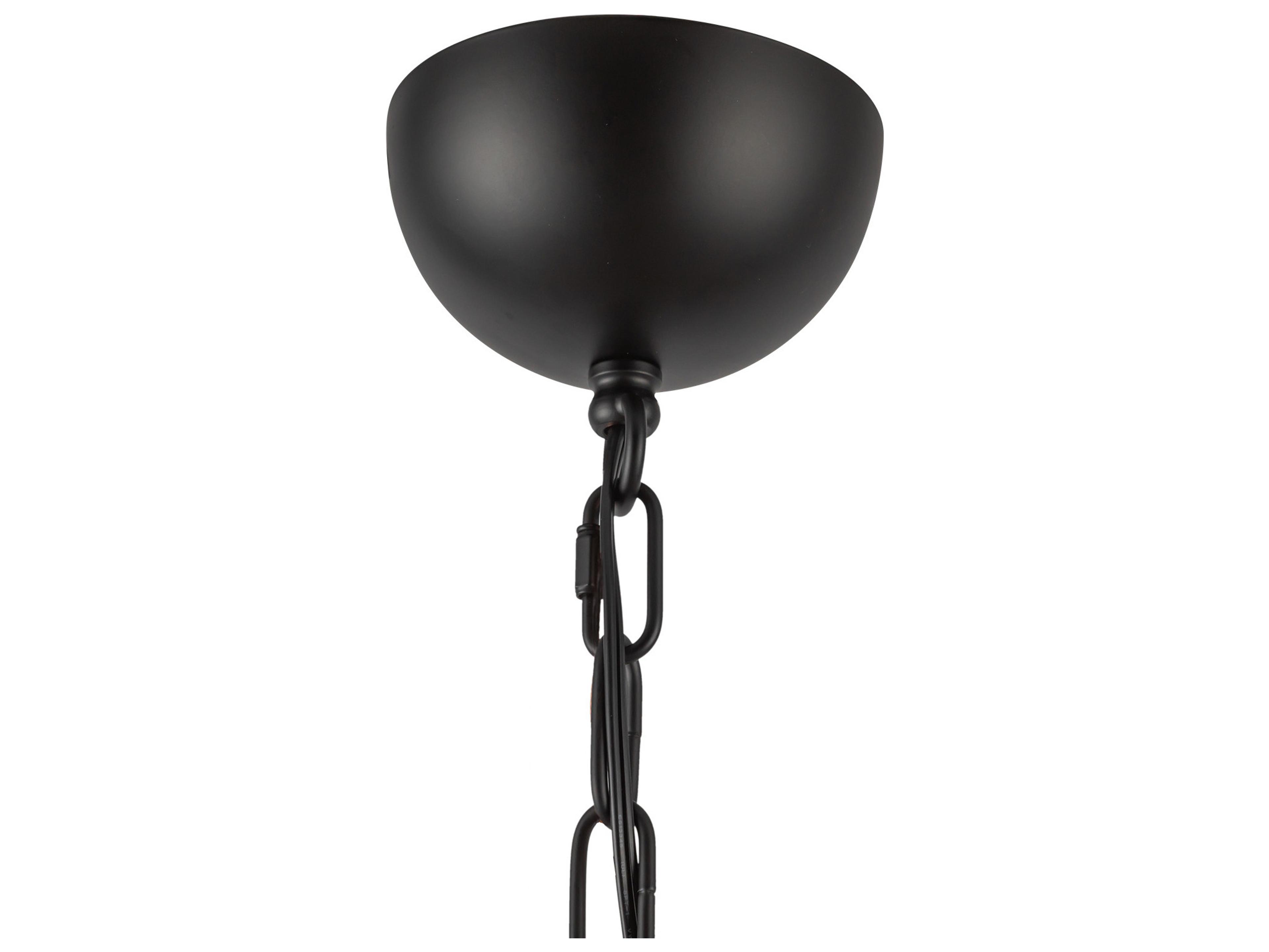 Alora Mood Effie 4-Light Matte Black Traditional Chandelier