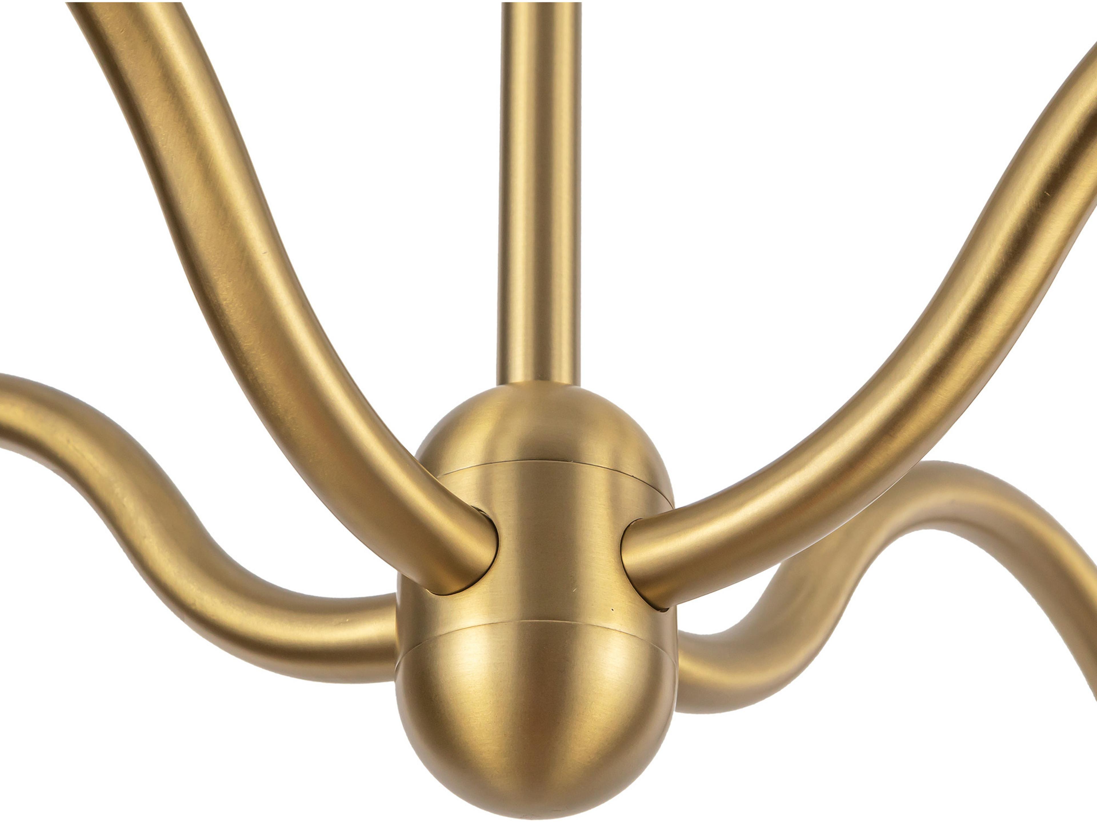 Alora Mood Effie 4-Light Brushed Gold Chandelier