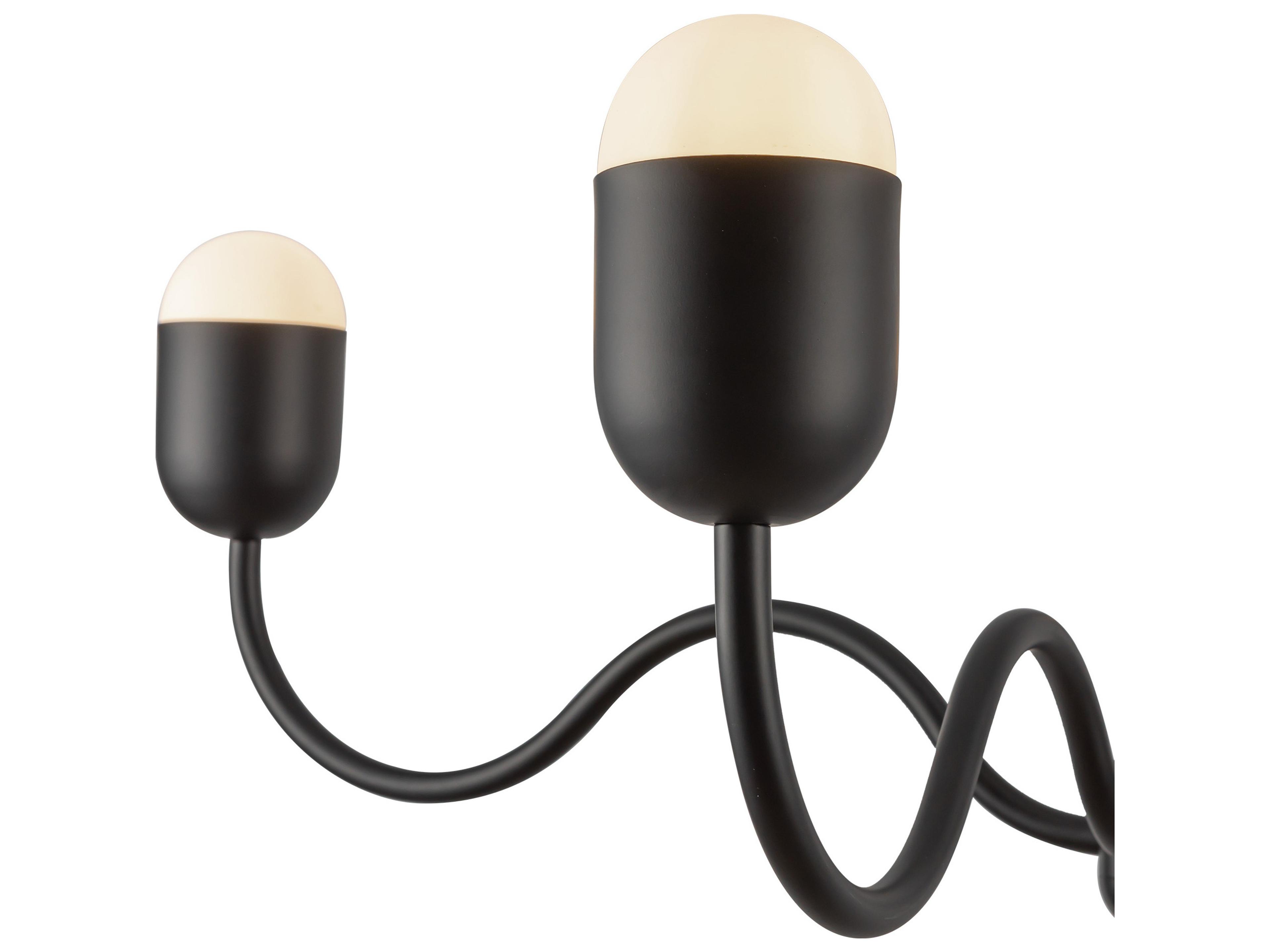 Alora Mood Effie 4-Light Matte Black Chandelier