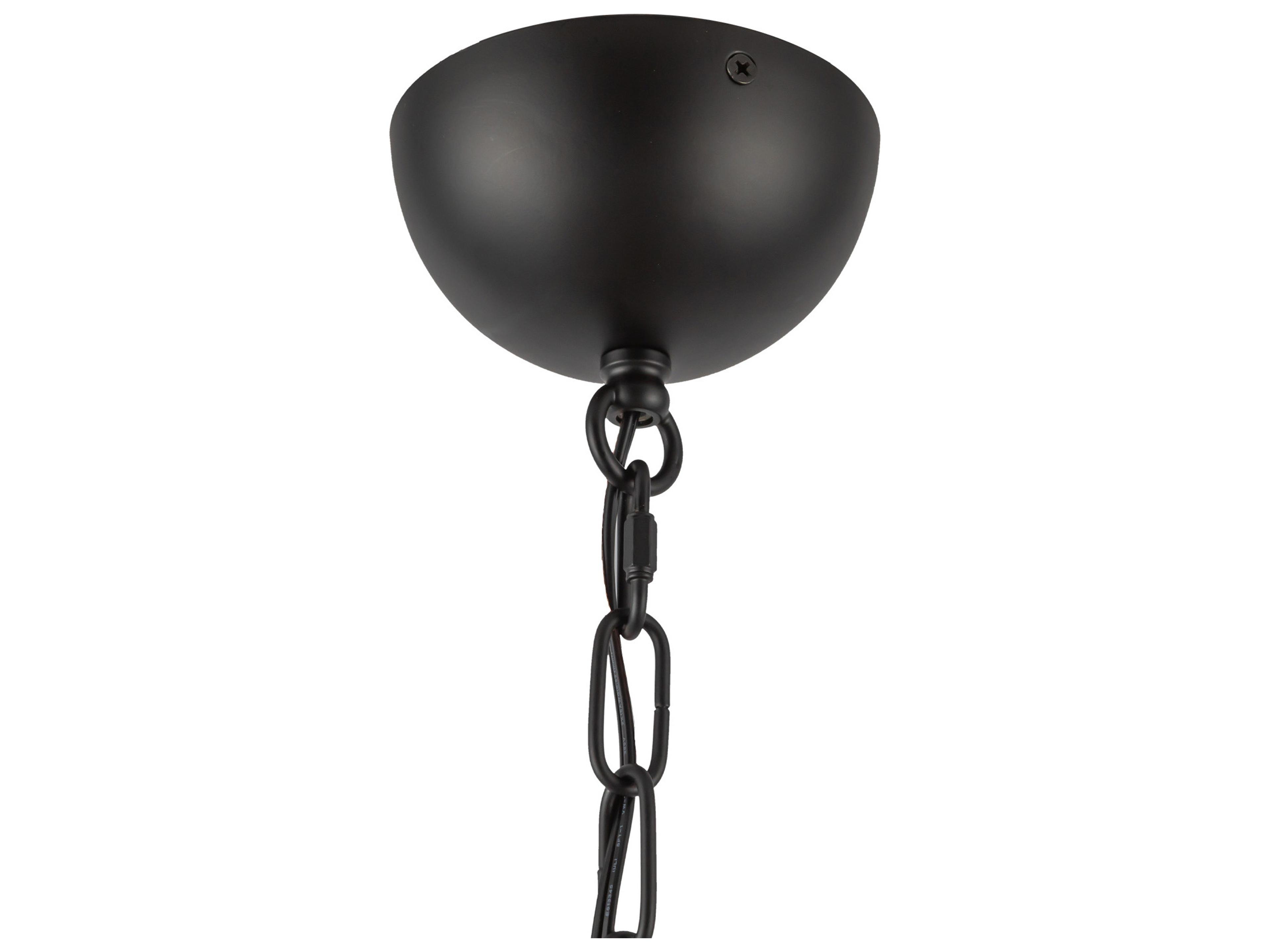 Alora Mood Effie 4-Light Matte Black Chandelier