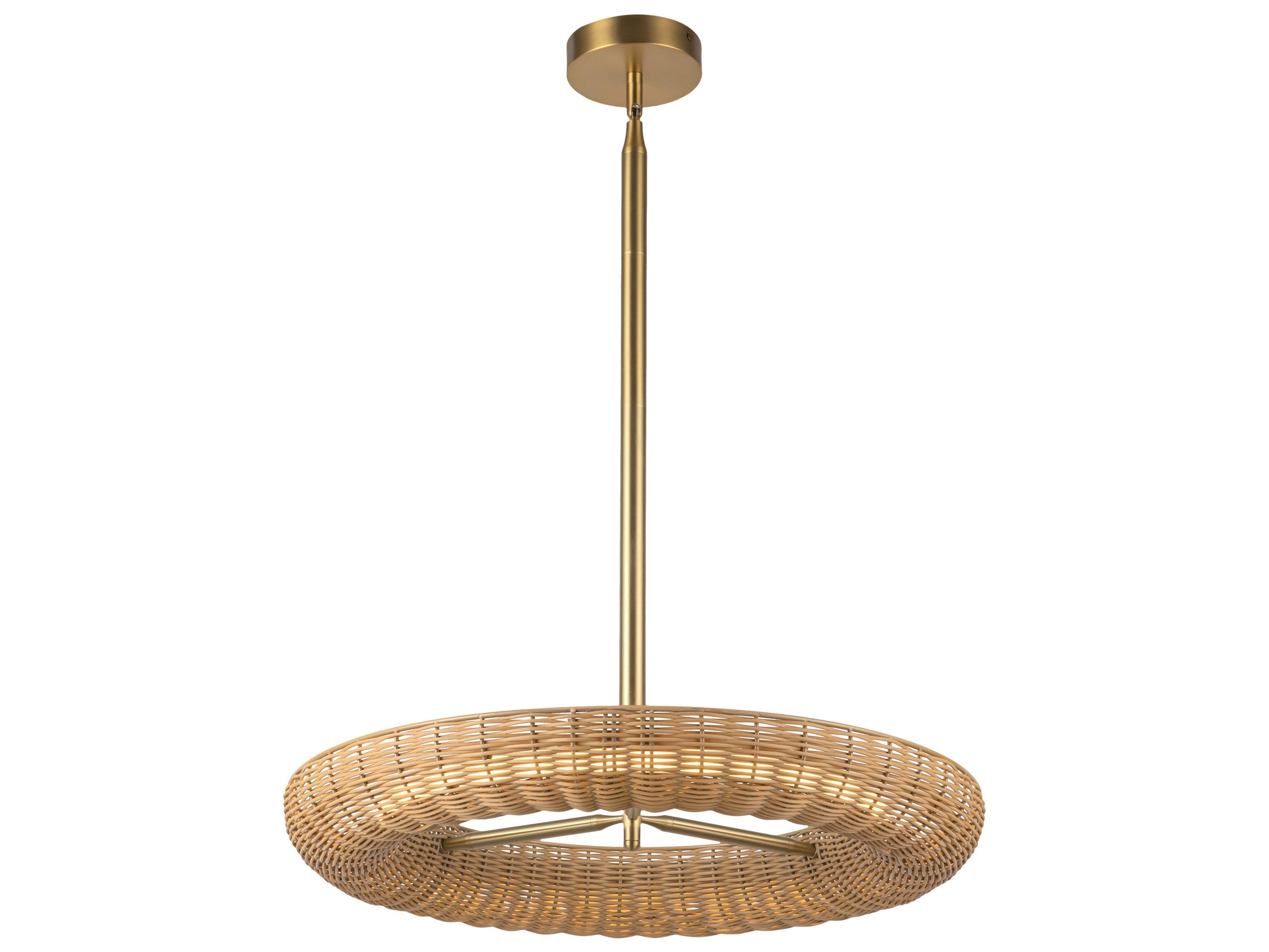 Alora Mood Maris Brushed Gold Round Chandelier