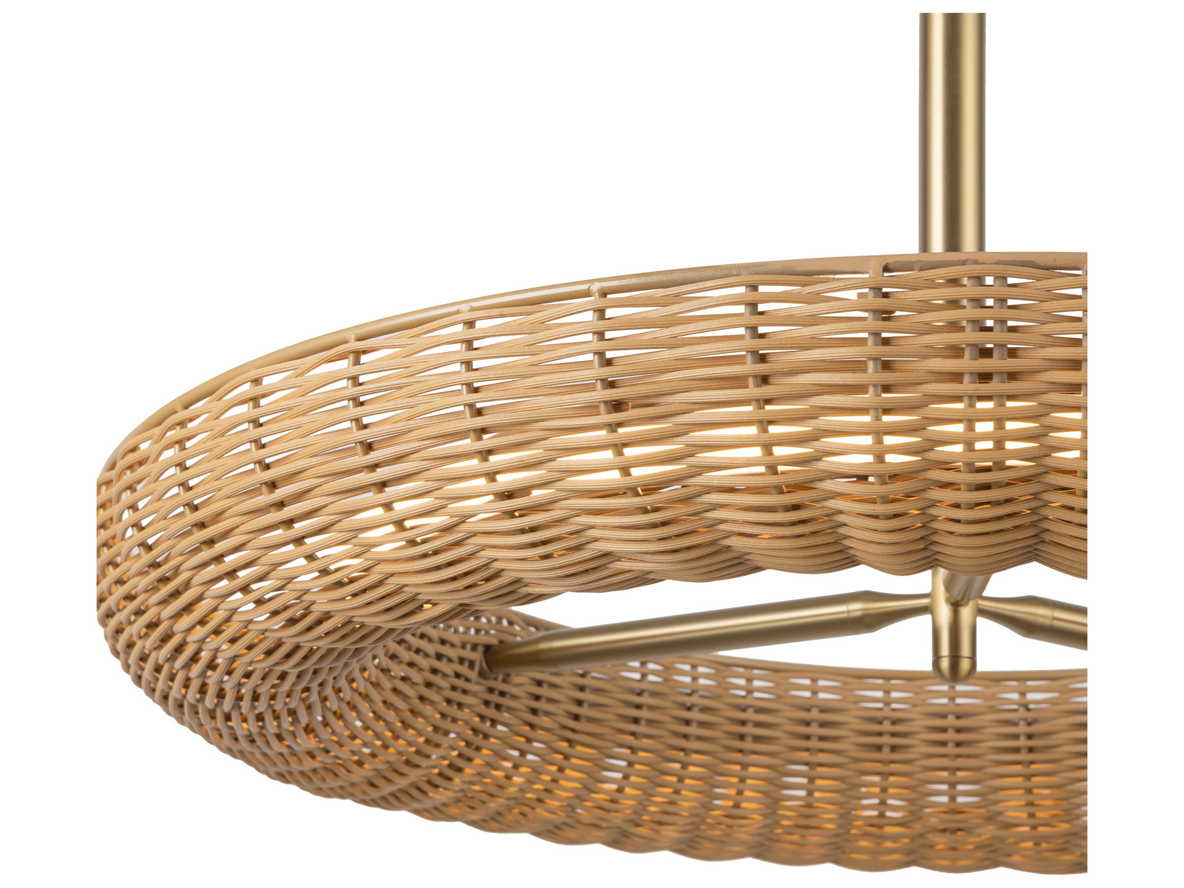 Alora Mood Maris Brushed Gold Round Chandelier