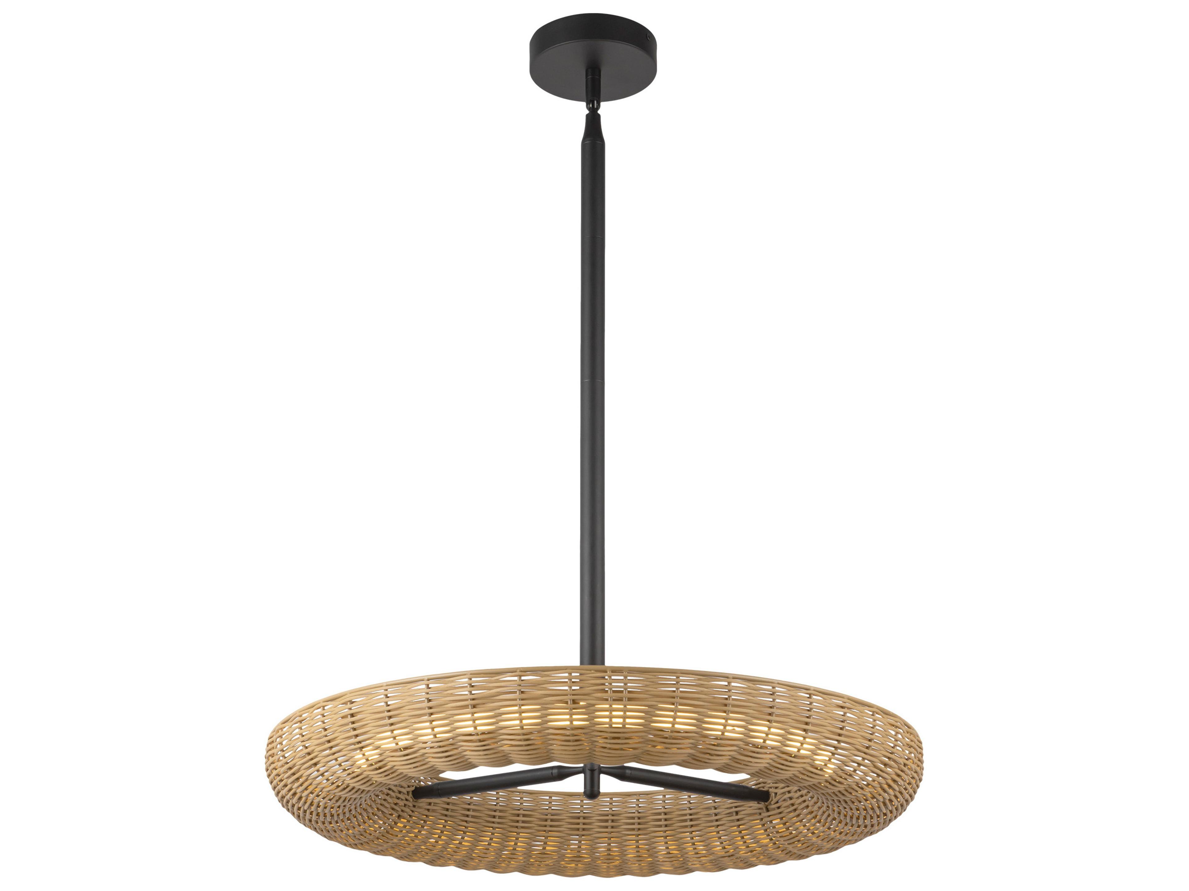 Alora Mood Maris Matte Black Round Chandelier