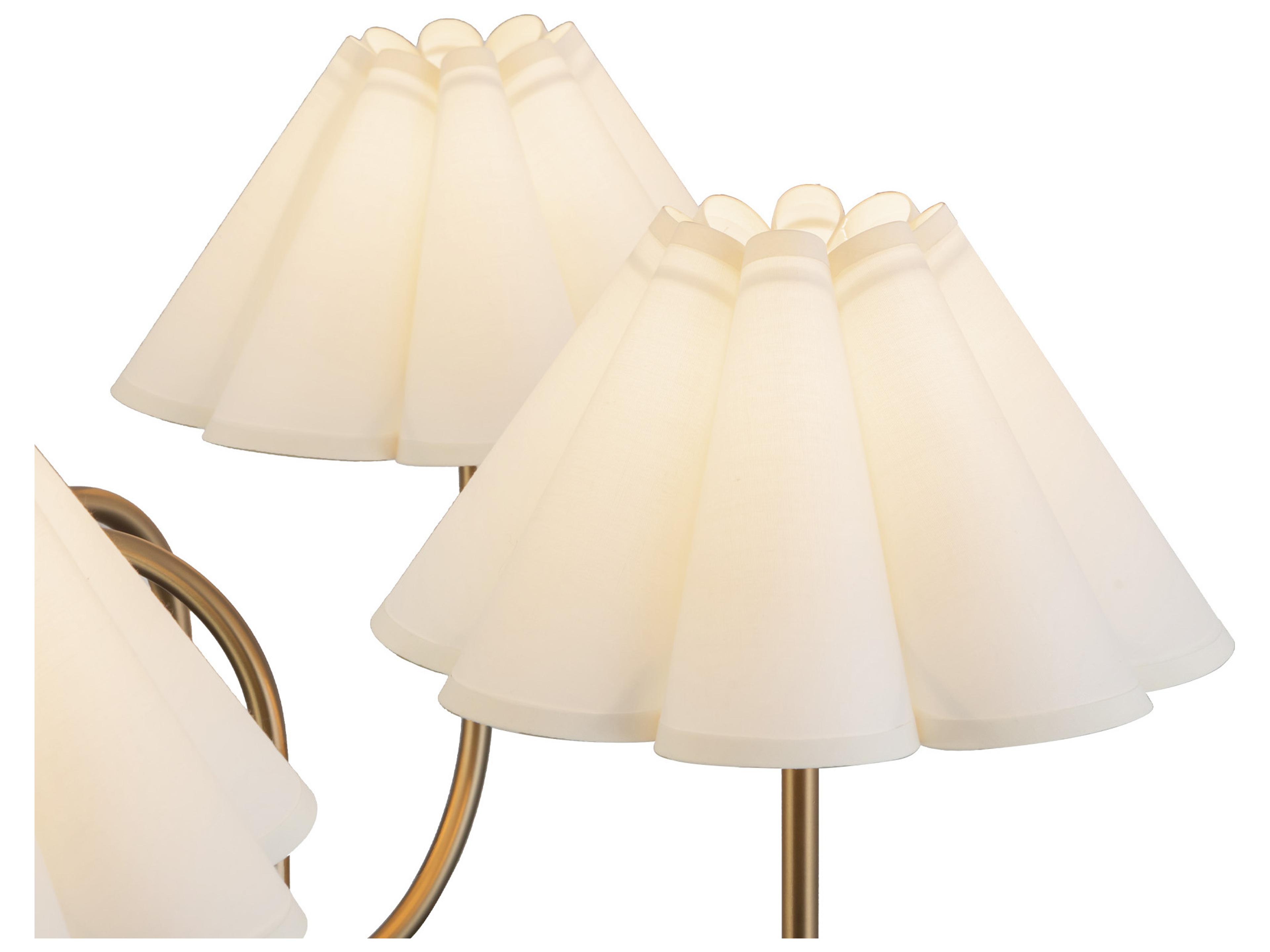 Alora Mood Rosemary 5-Light Brushed Gold Empire Chandelier