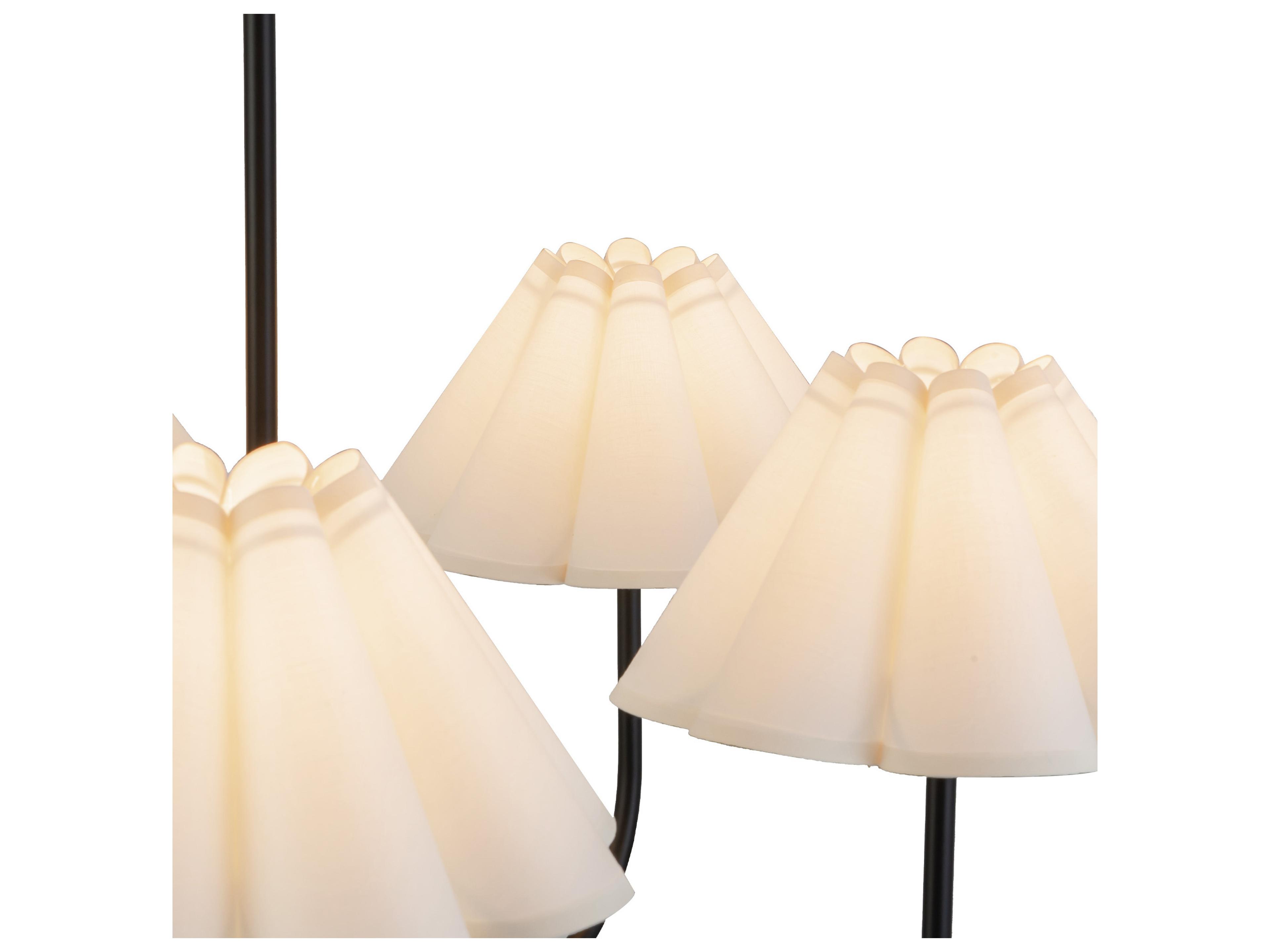Alora Mood Rosemary 5-Light Matte Black Empire Chandelier