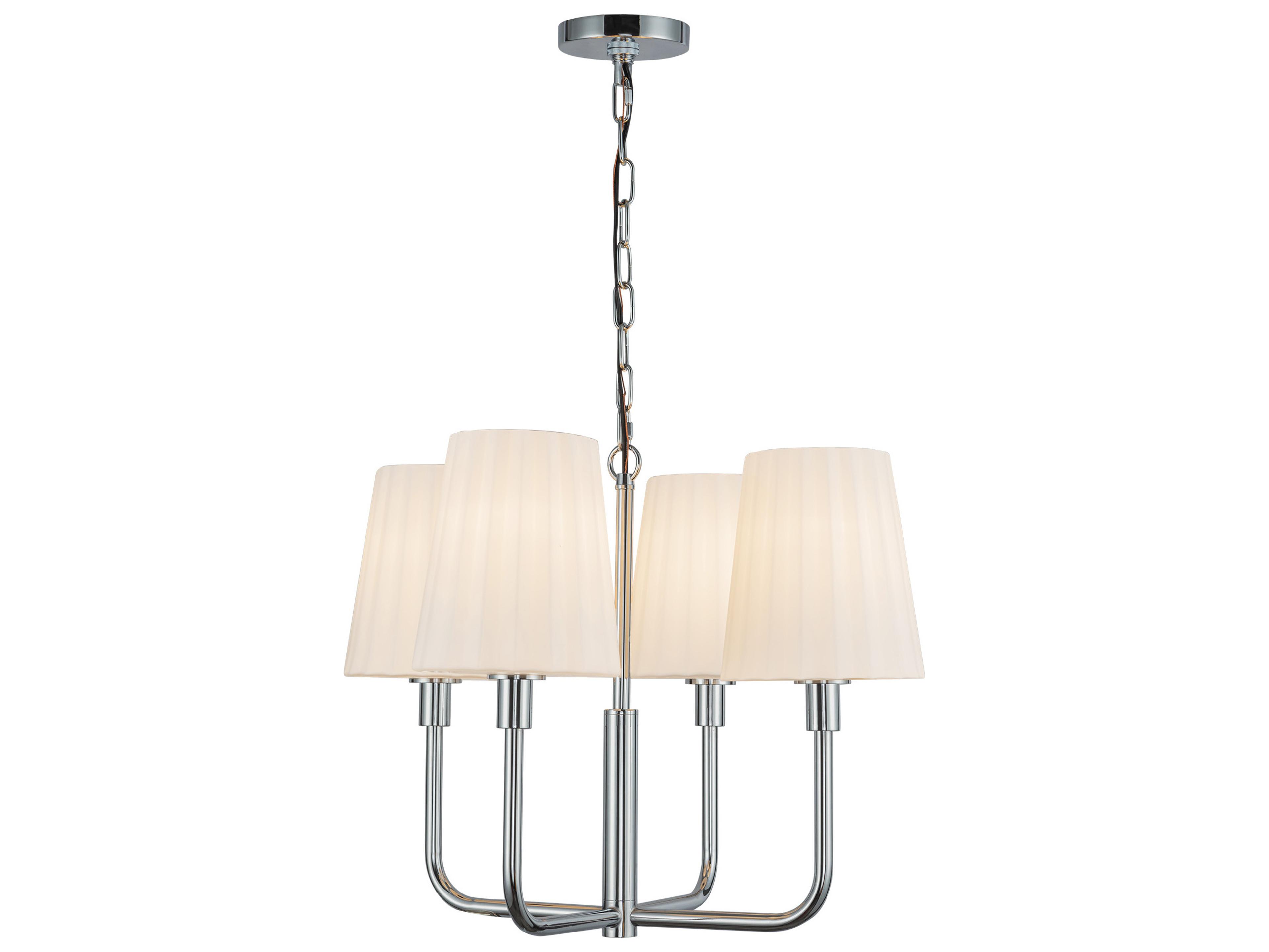 Plisse 4 Light Chandelier Modern Classic