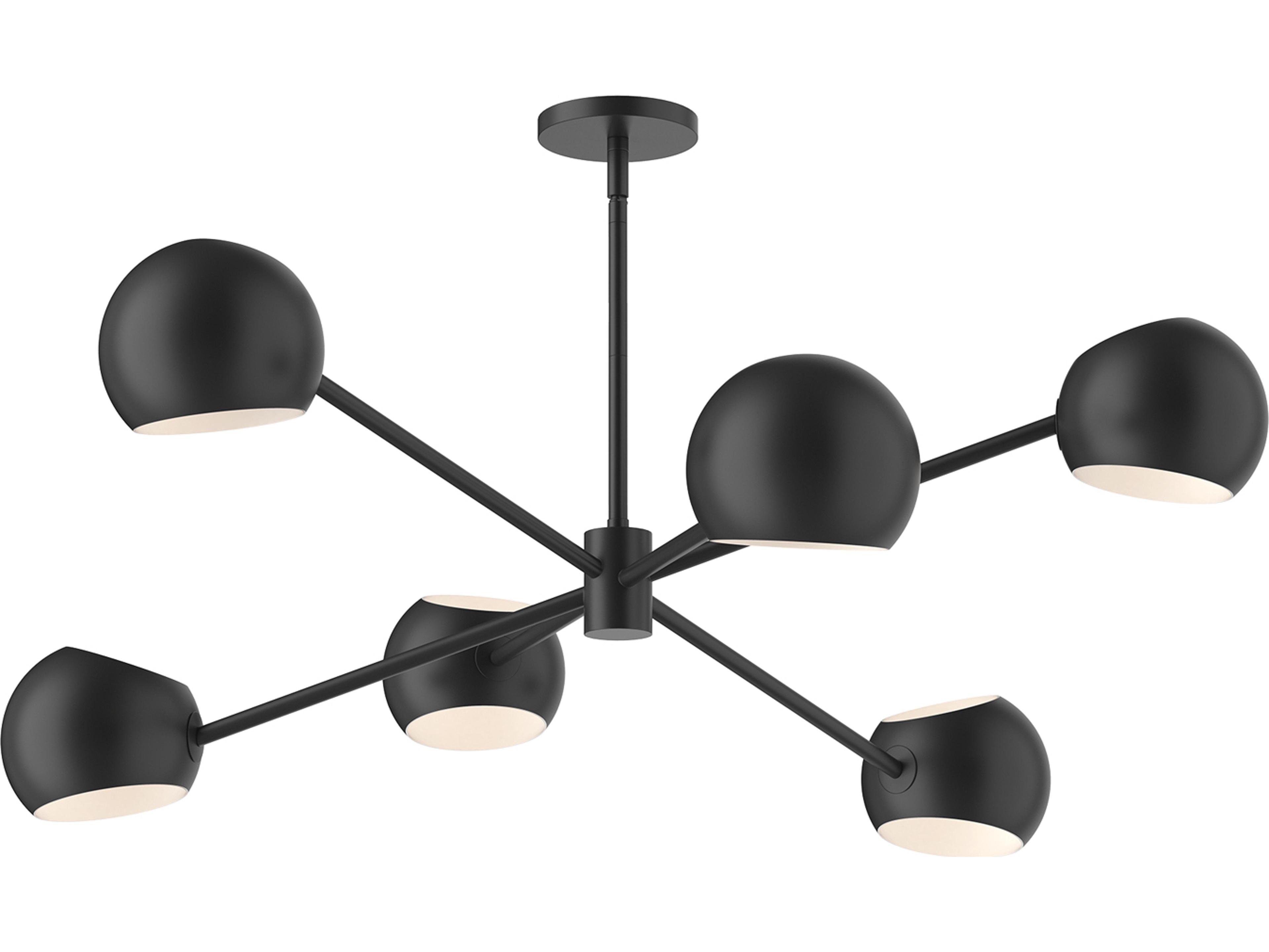 Willow 6 Light Chandelier Modern Sputnik Style