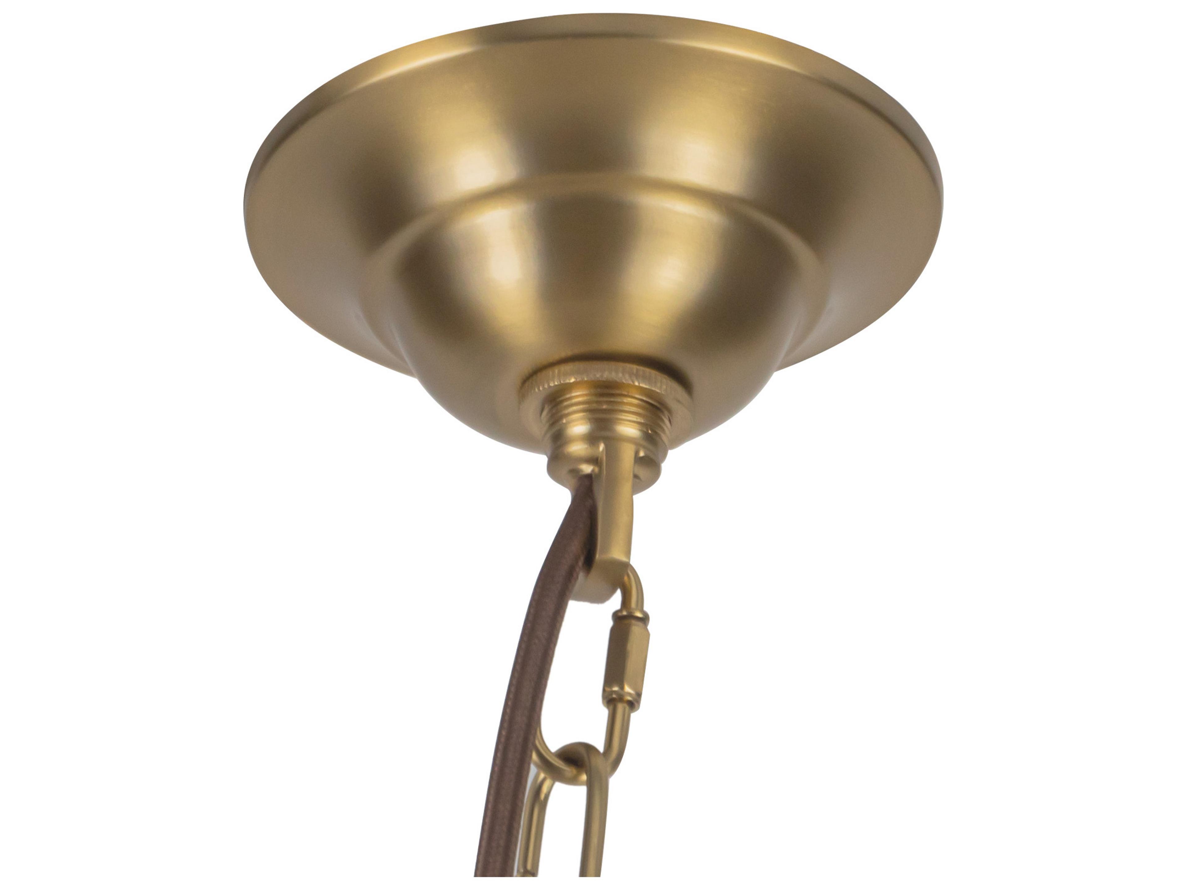 Alora Mood Crosby 4-Light Brushed Gold Dome Chandelier