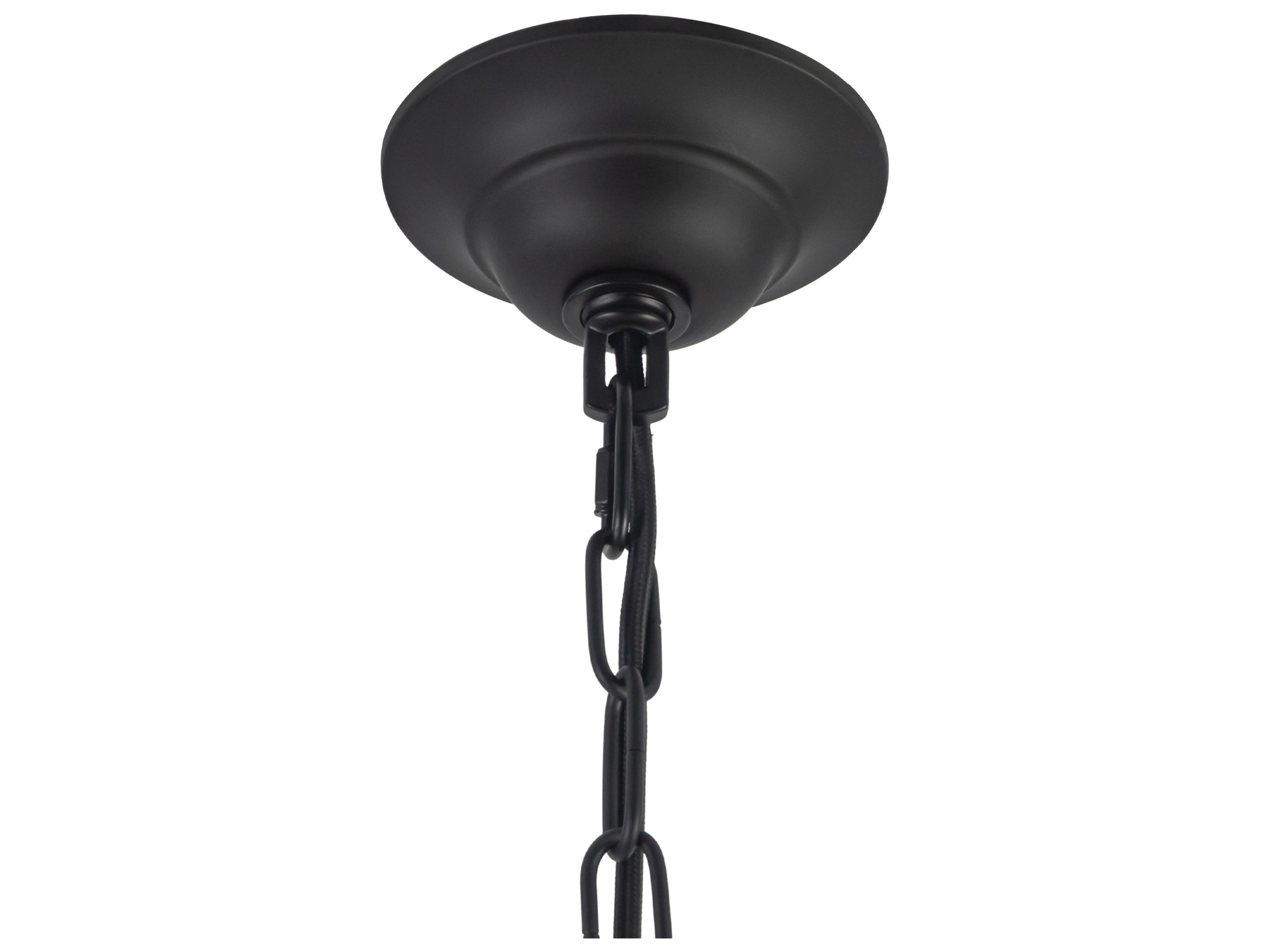 Alora Mood Crosby 4-Light Matte Black Dome Chandelier